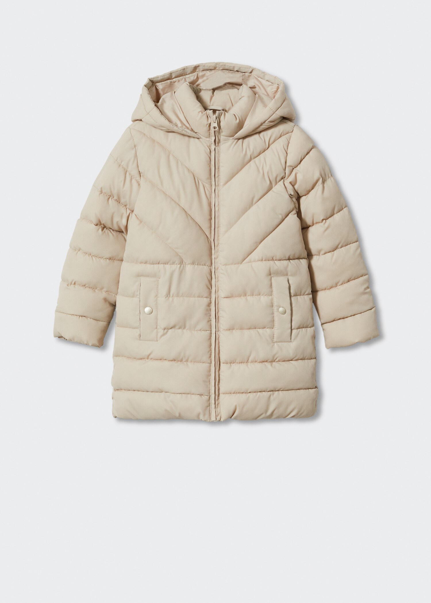 Quilted long coat - Article without model