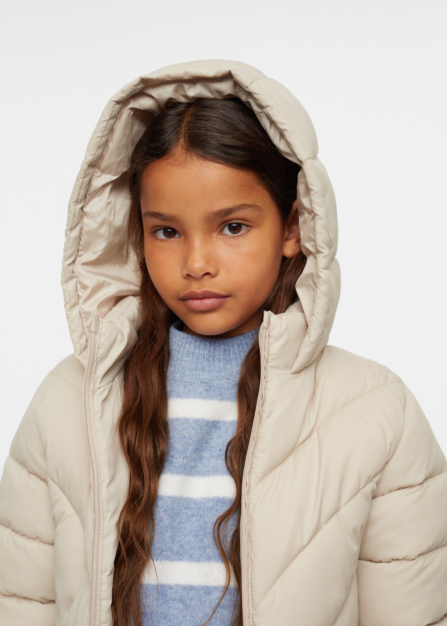 Quilted long coat - Details of the article 2