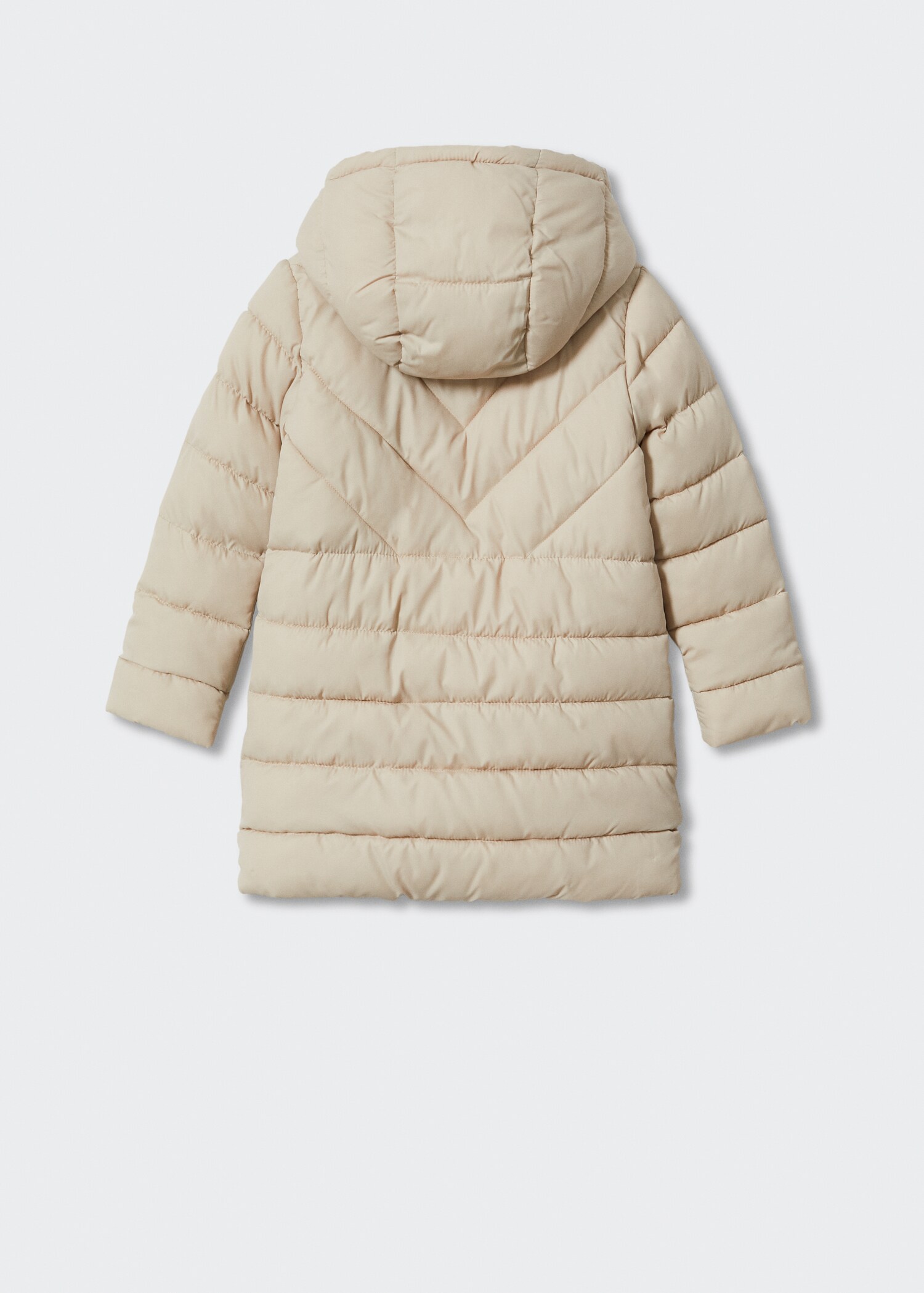 Quilted long coat - Reverse of the article