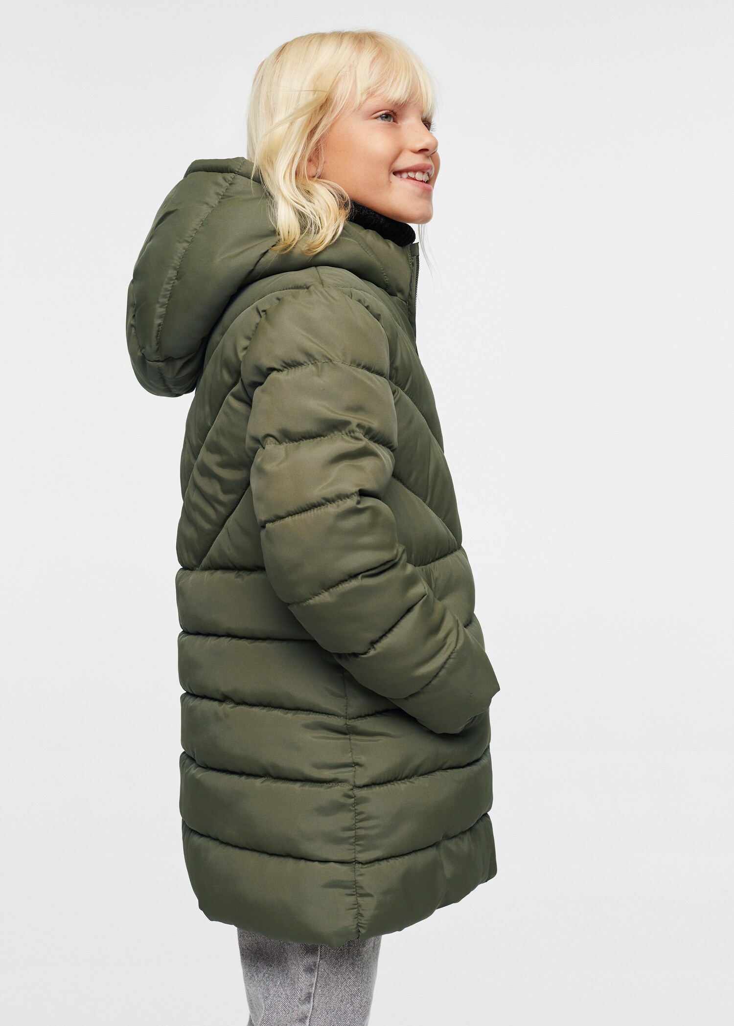 Quilted long coat - Details of the article 2