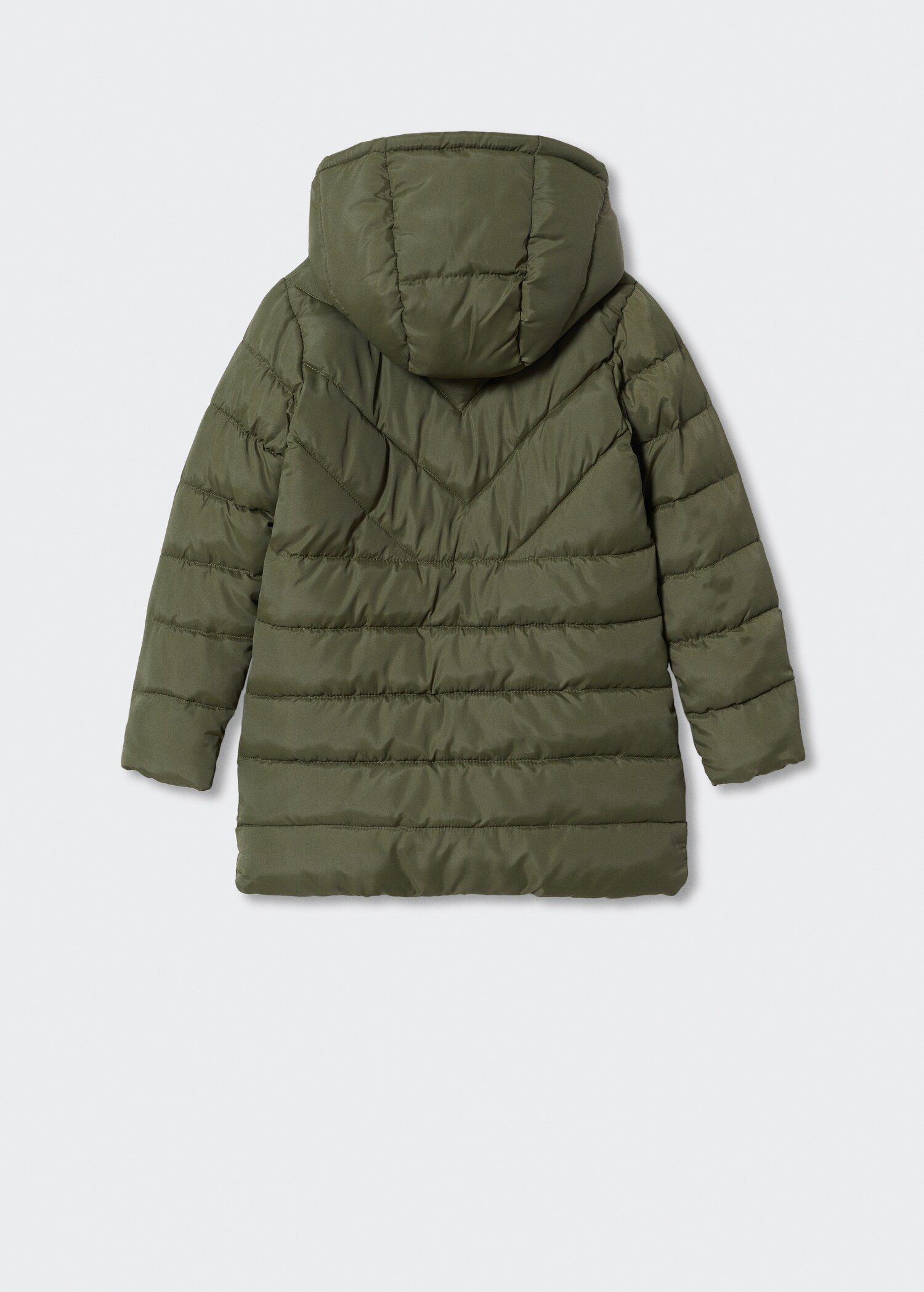 Quilted long coat - Reverse of the article