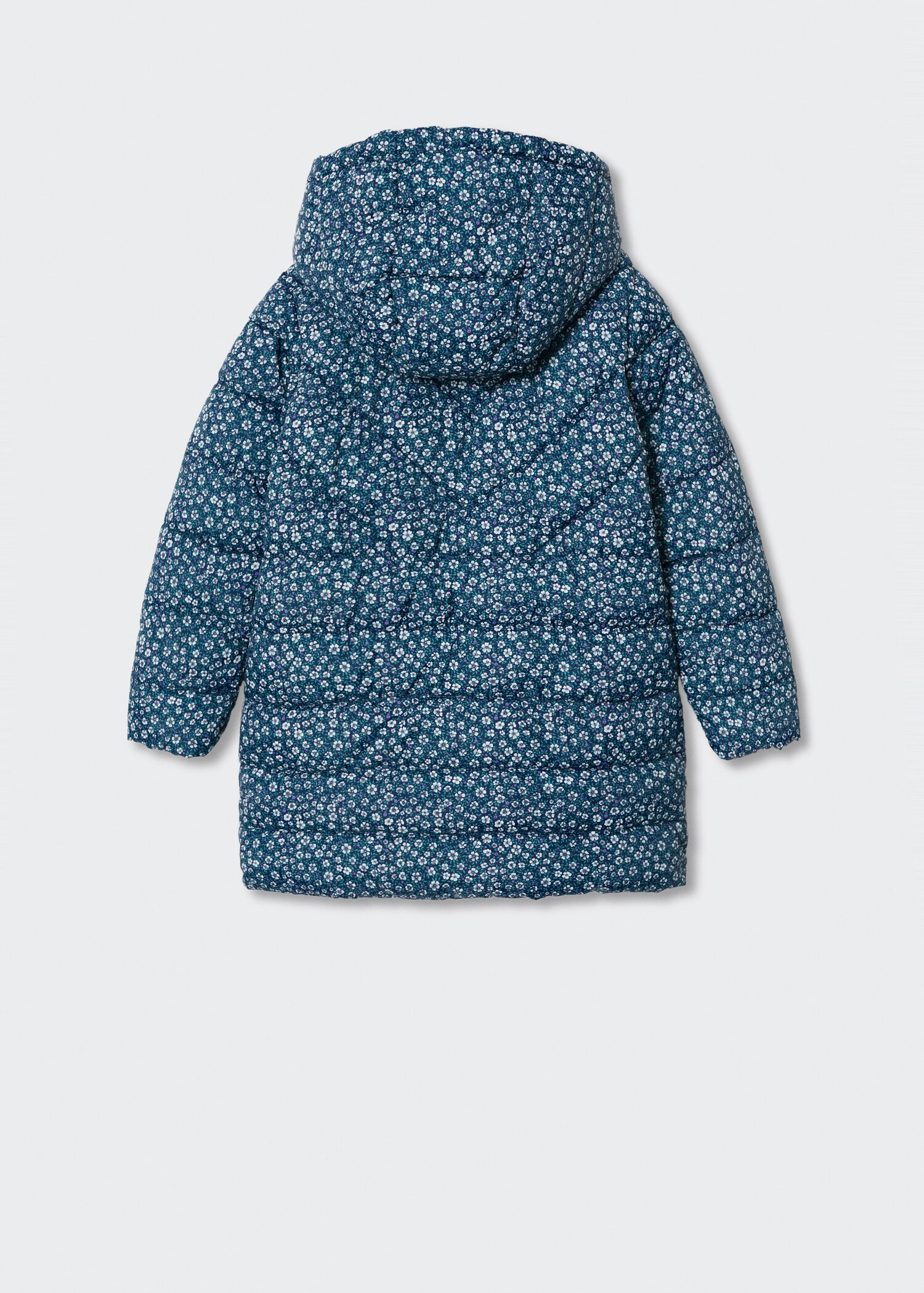 Quilted long coat - Reverse of the article