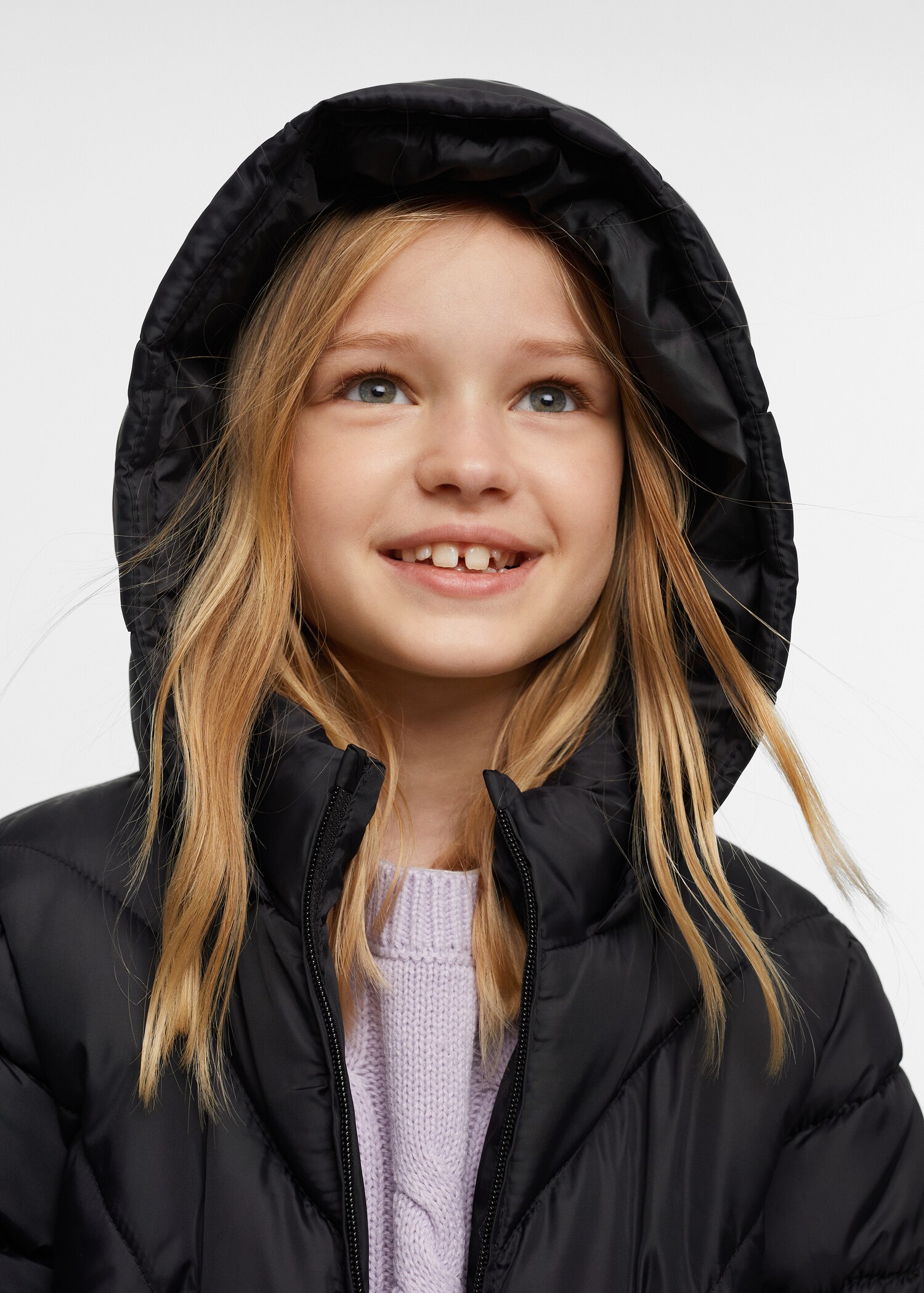 Quilted long coat - Details of the article 4
