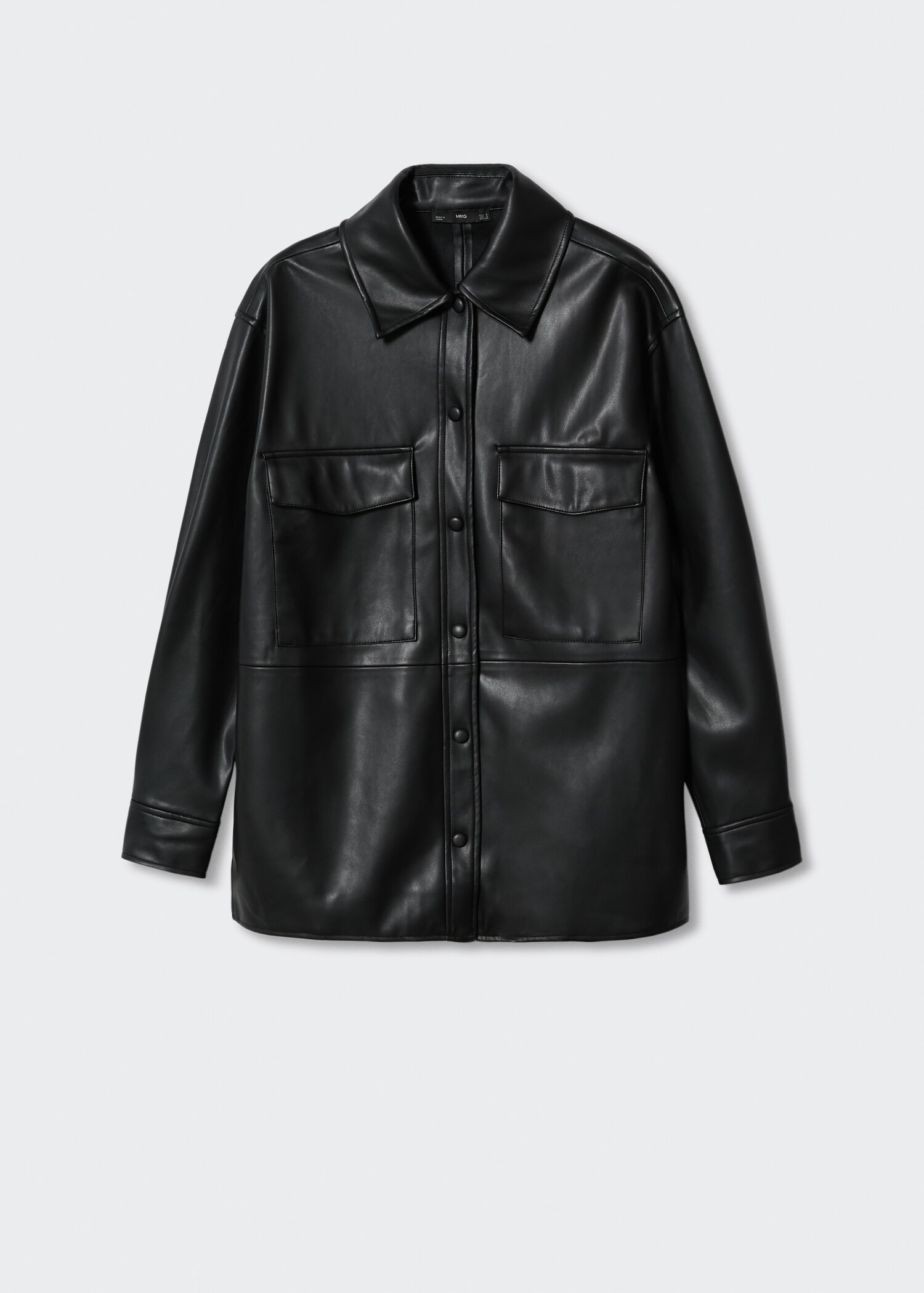 Surchemise similicuir oversize - Article sans modèle