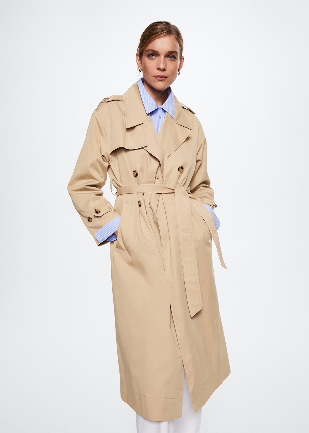 Cotton classic trench coat Women MANGO OUTLET USA