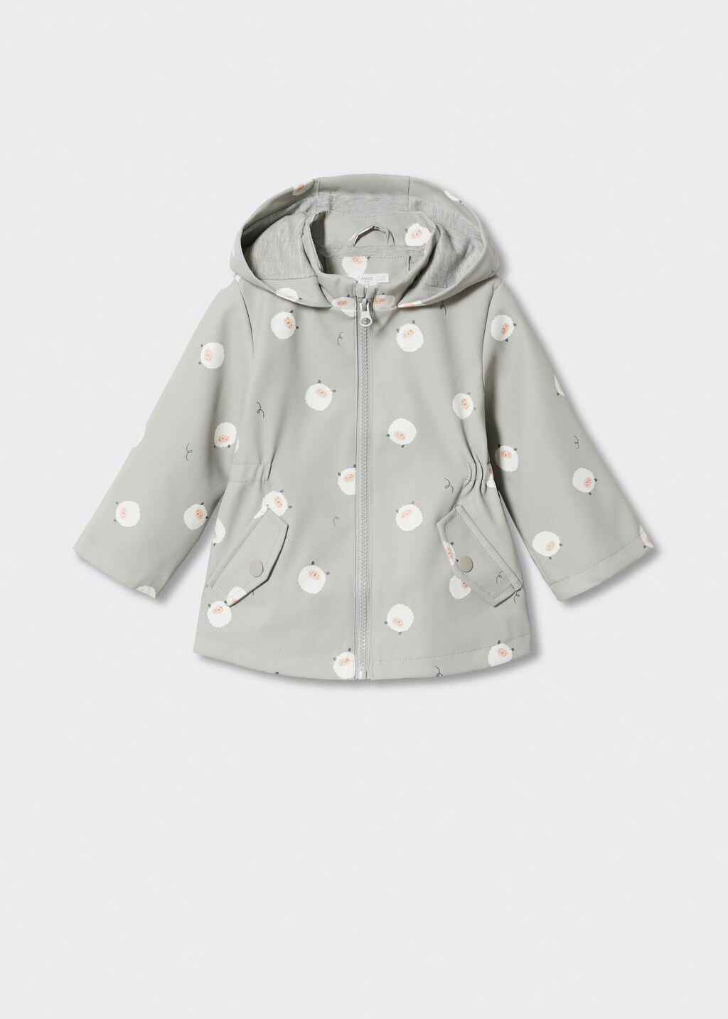 Printed water-repellent jacket - Girl | MANGO OUTLET United Kingdom
