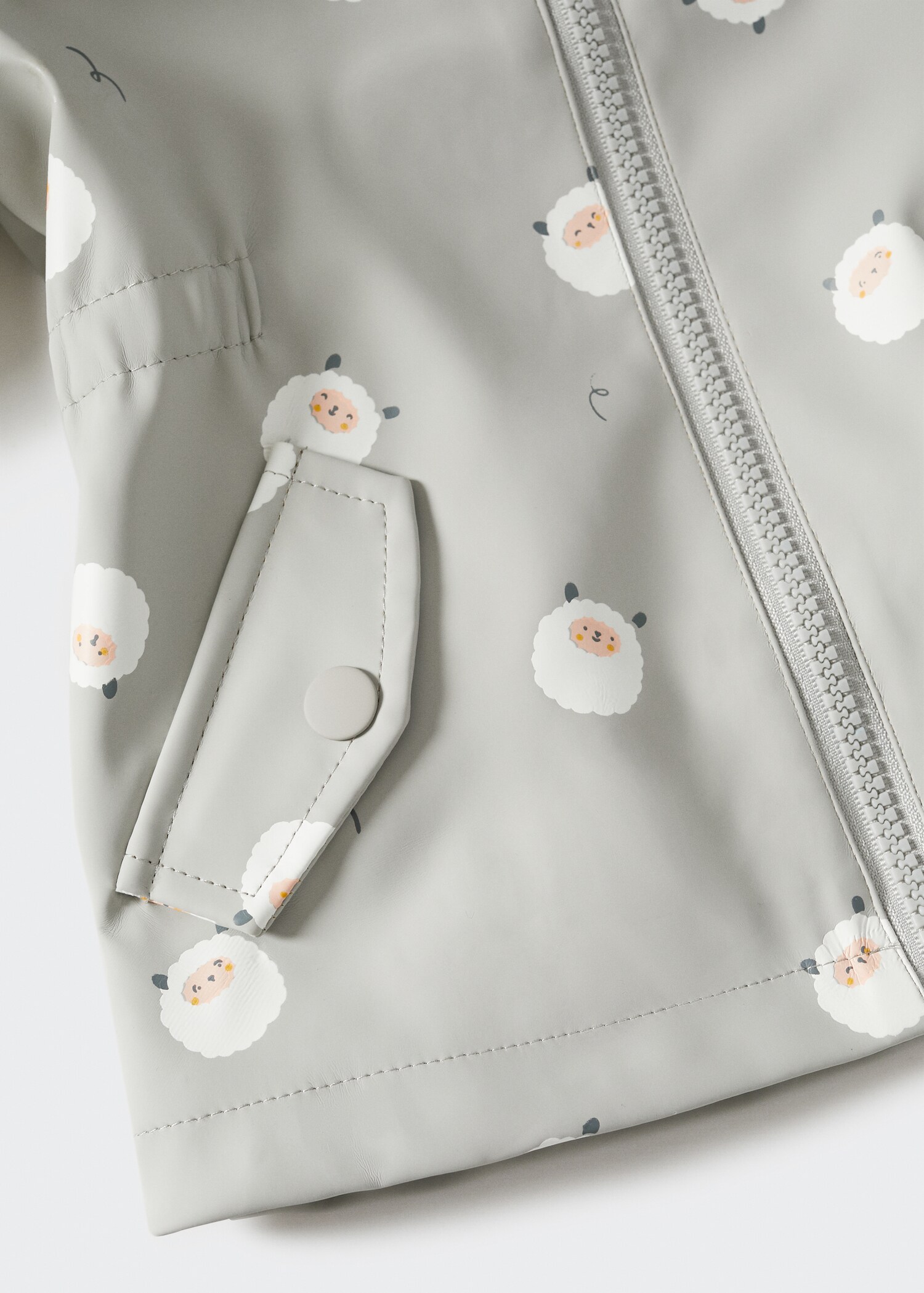 Printed water-repellent jacket - Girl | MANGO OUTLET United Kingdom