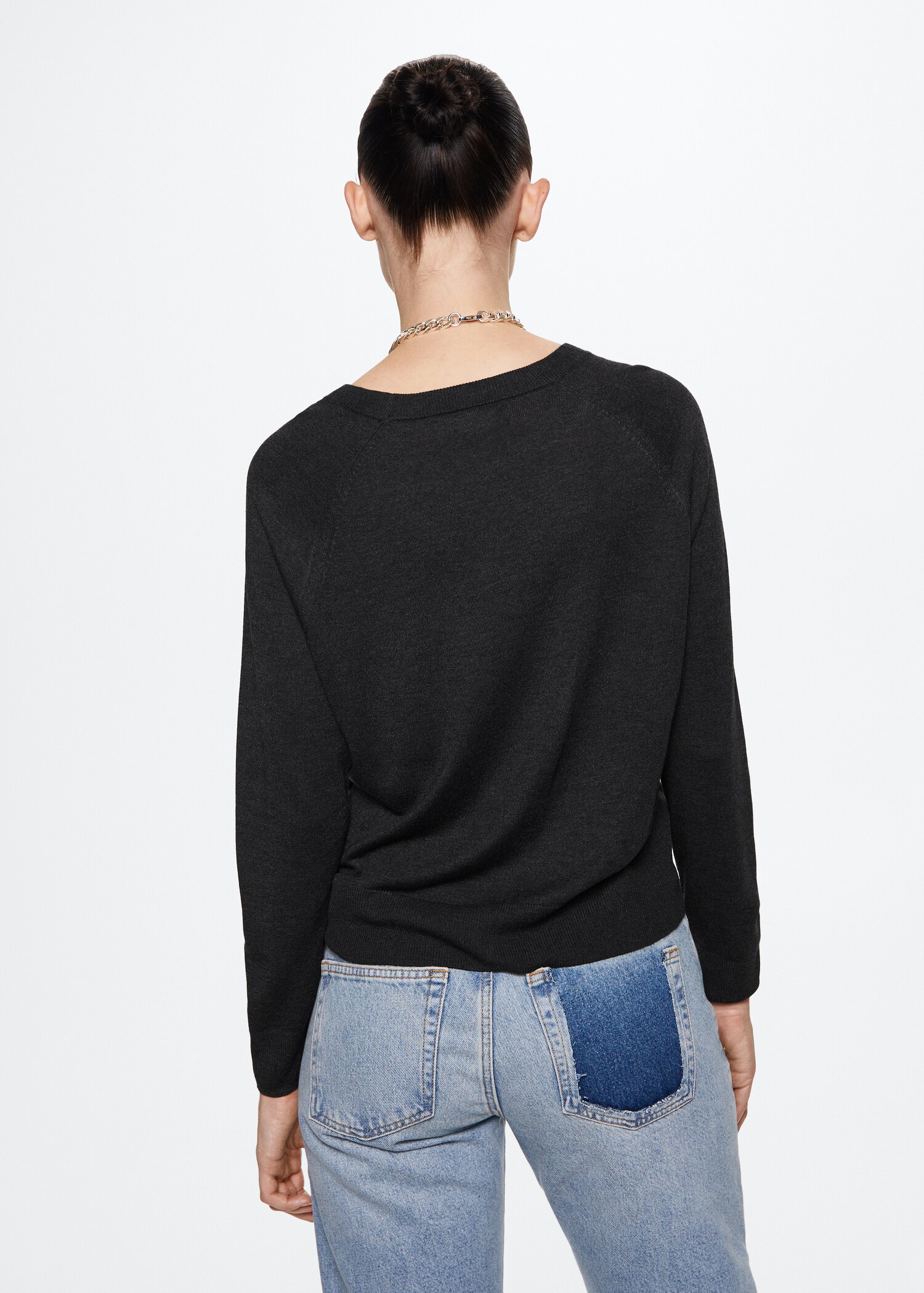 Camisola malha fina - Verso do artigo