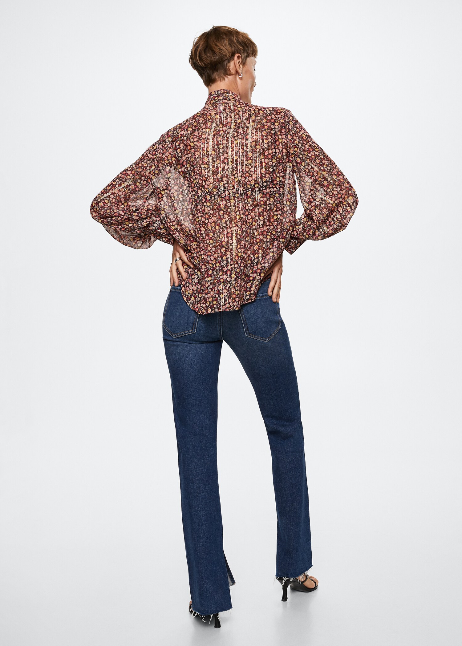 Blusa estampada lazo - Reverso del artículo