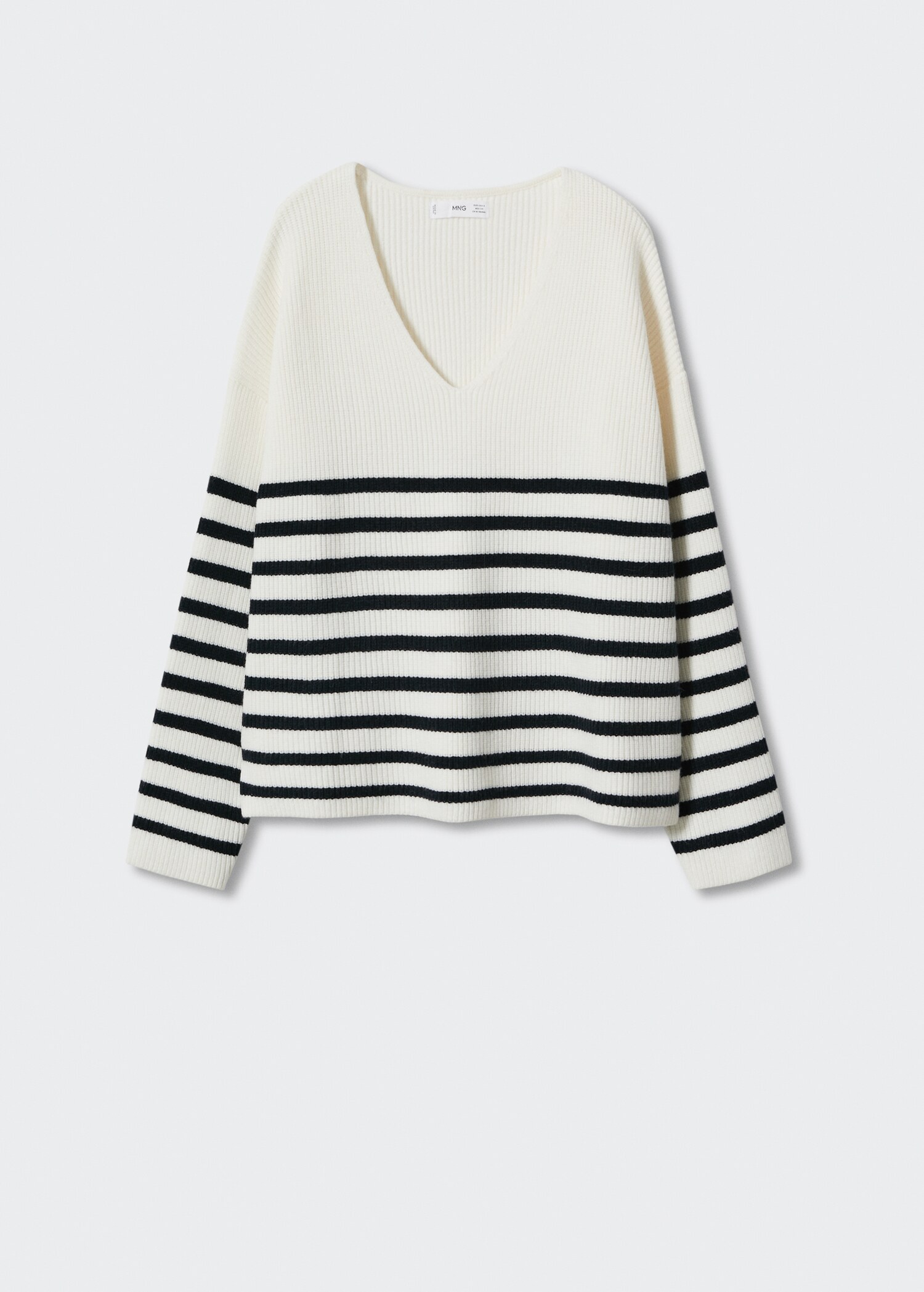 Oversized striped sweater - Article without model