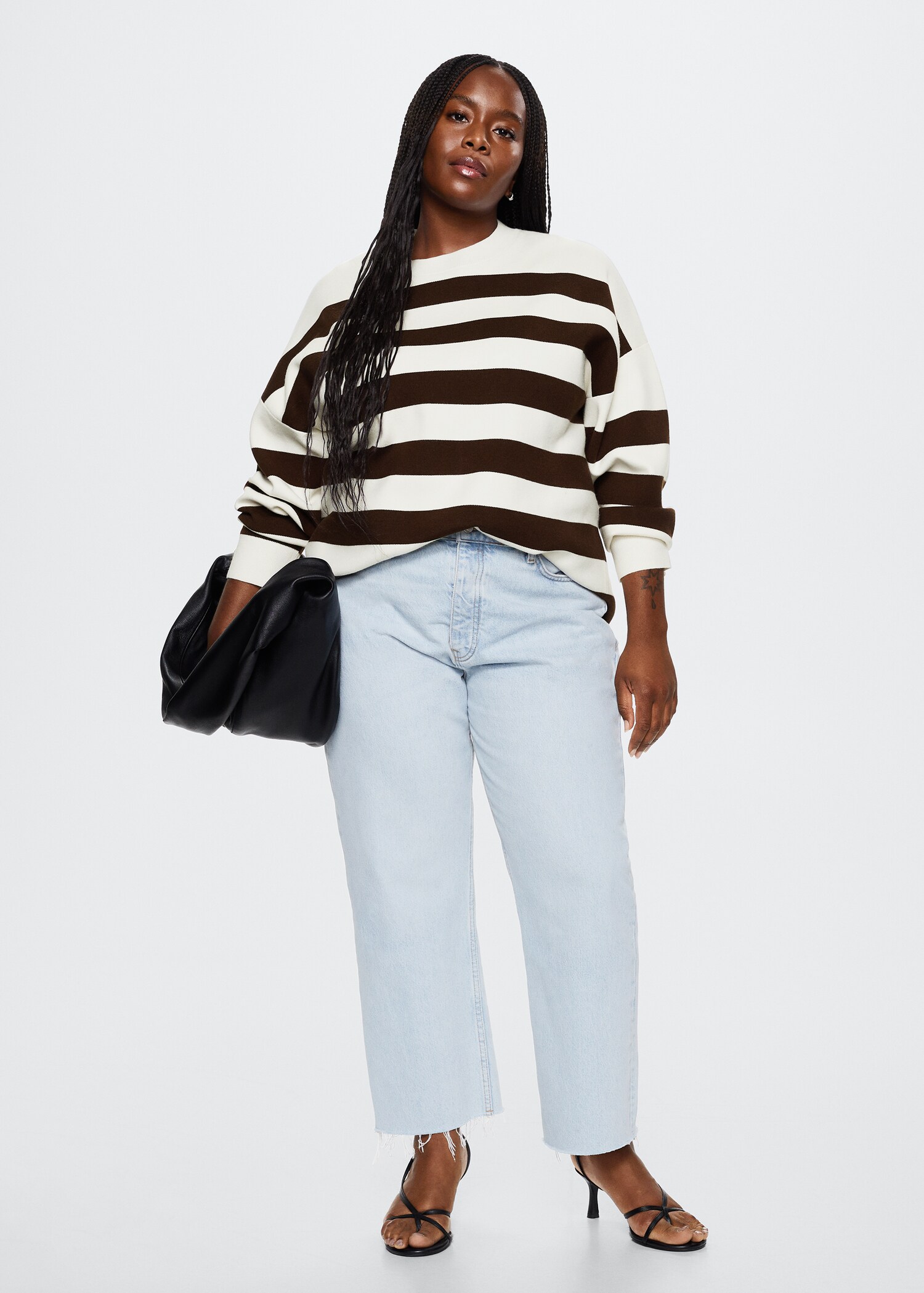 Striped knit sweater - Details of the article 3