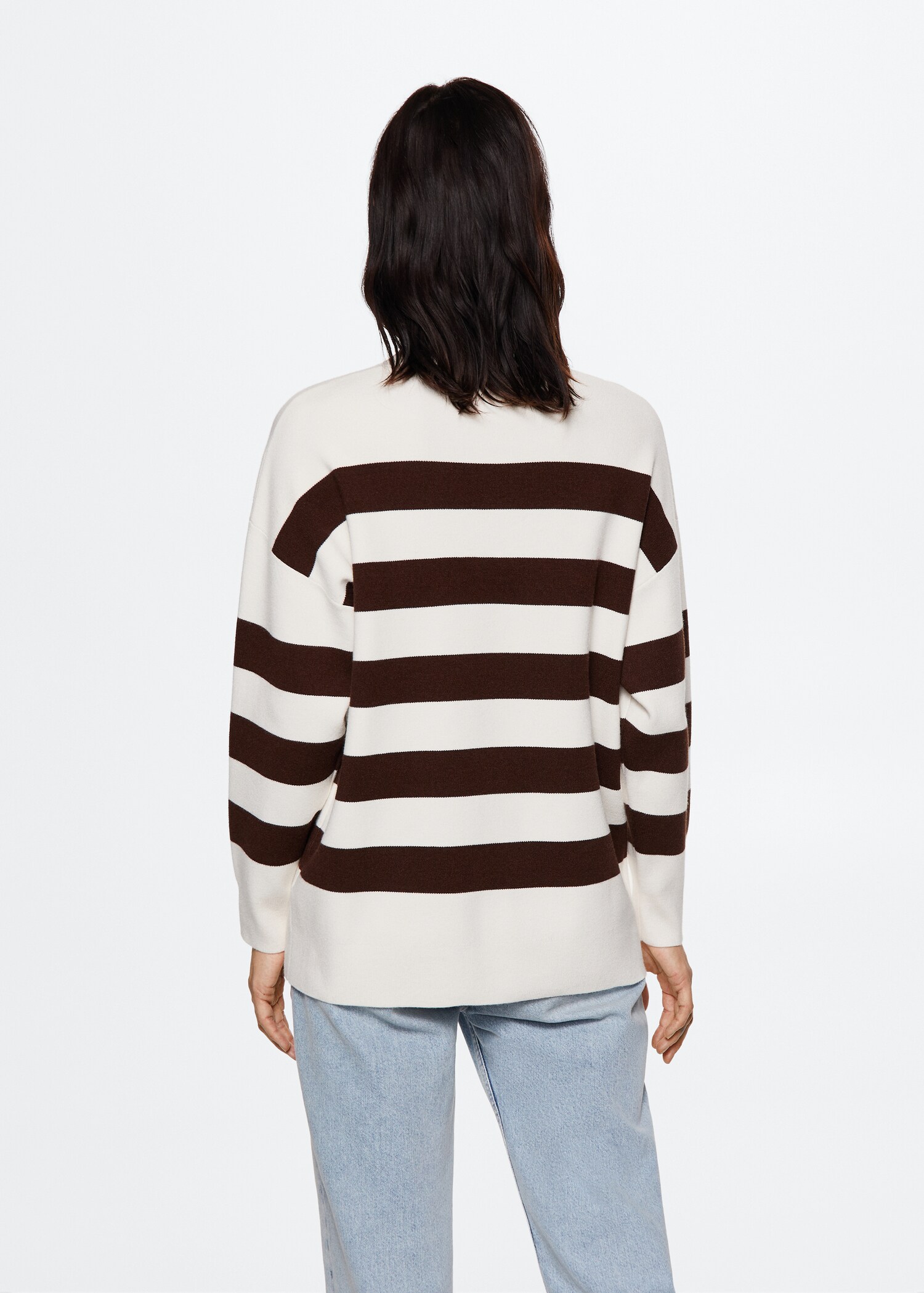 Striped knit sweater - Reverse of the article