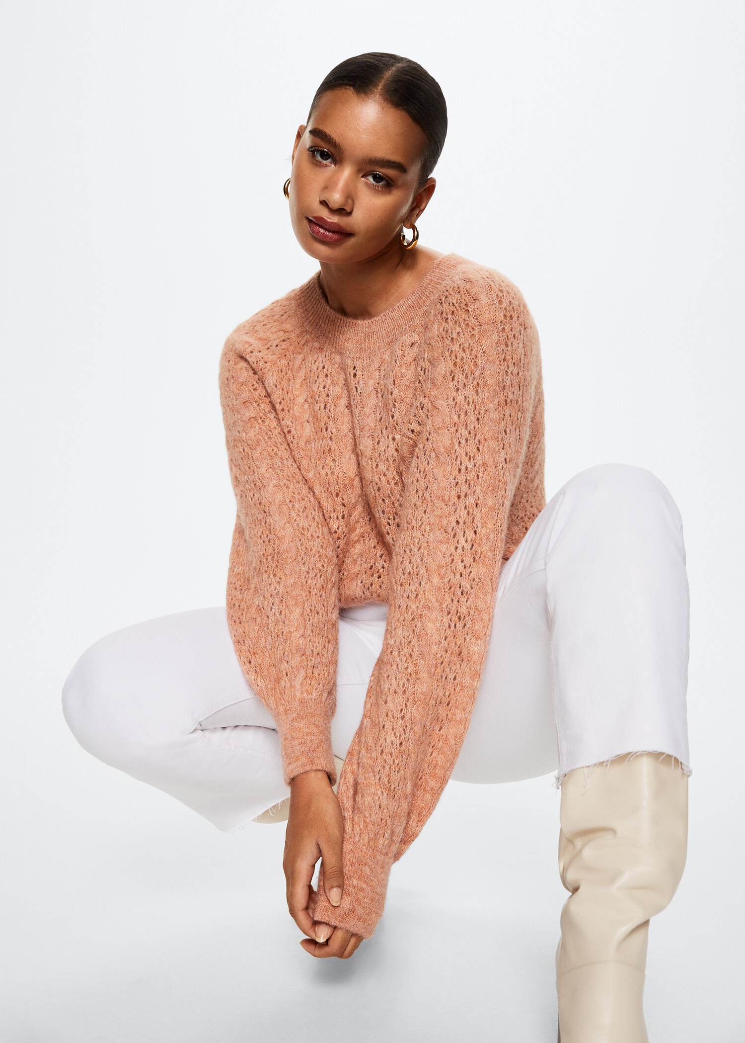 Openwork knit sweater - Details of the article 3