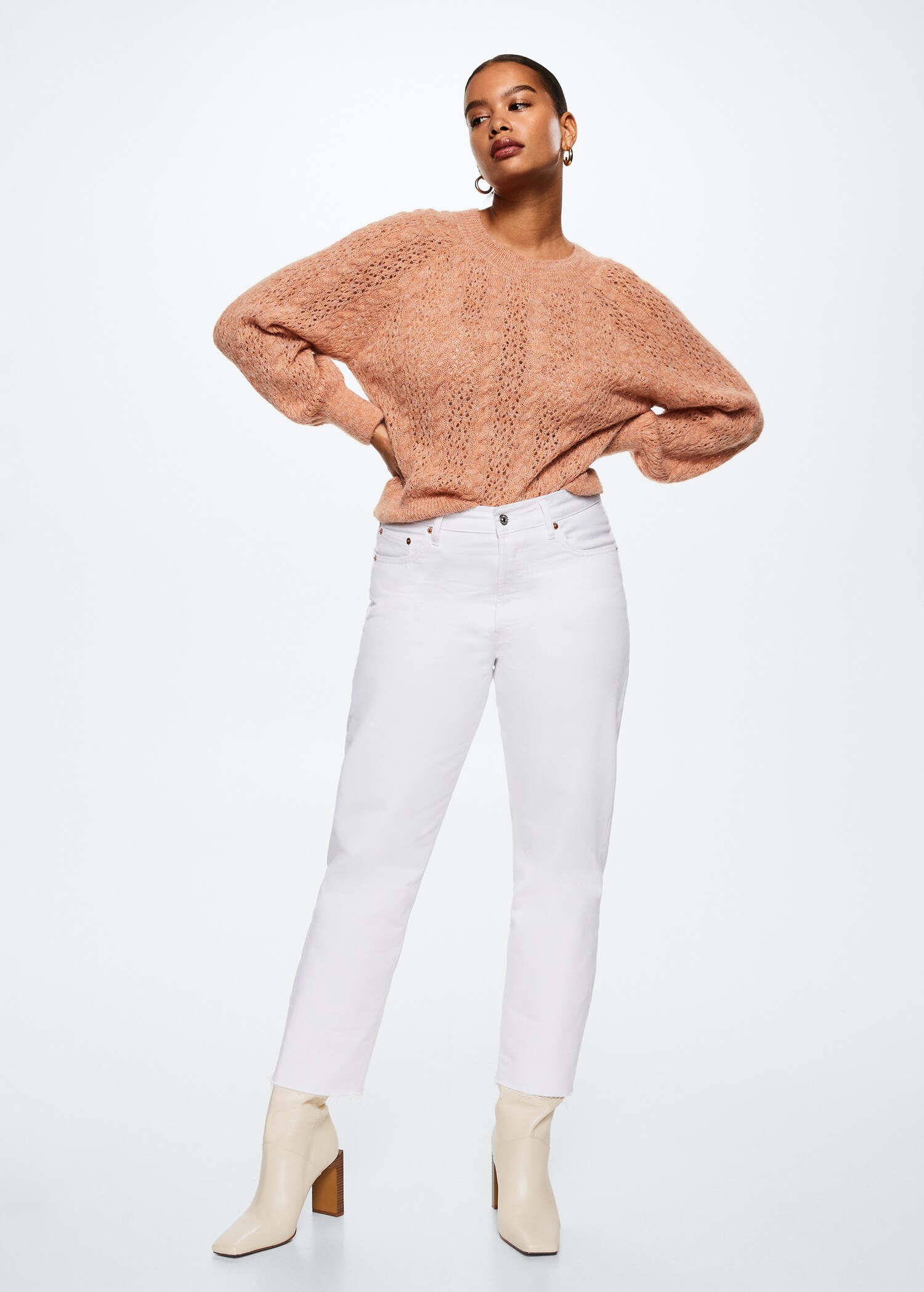 Openwork knit sweater - Details of the article 4