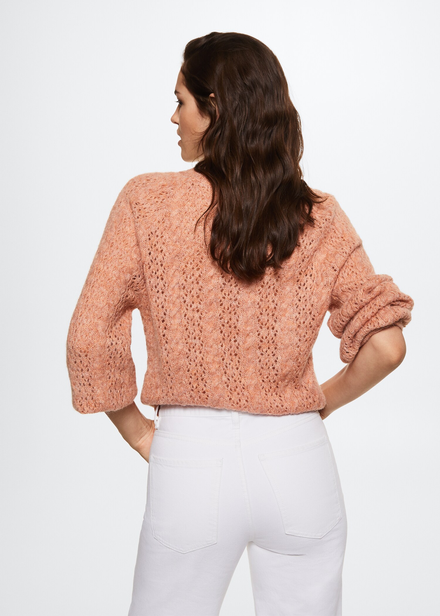 Openwork knit sweater - Reverse of the article
