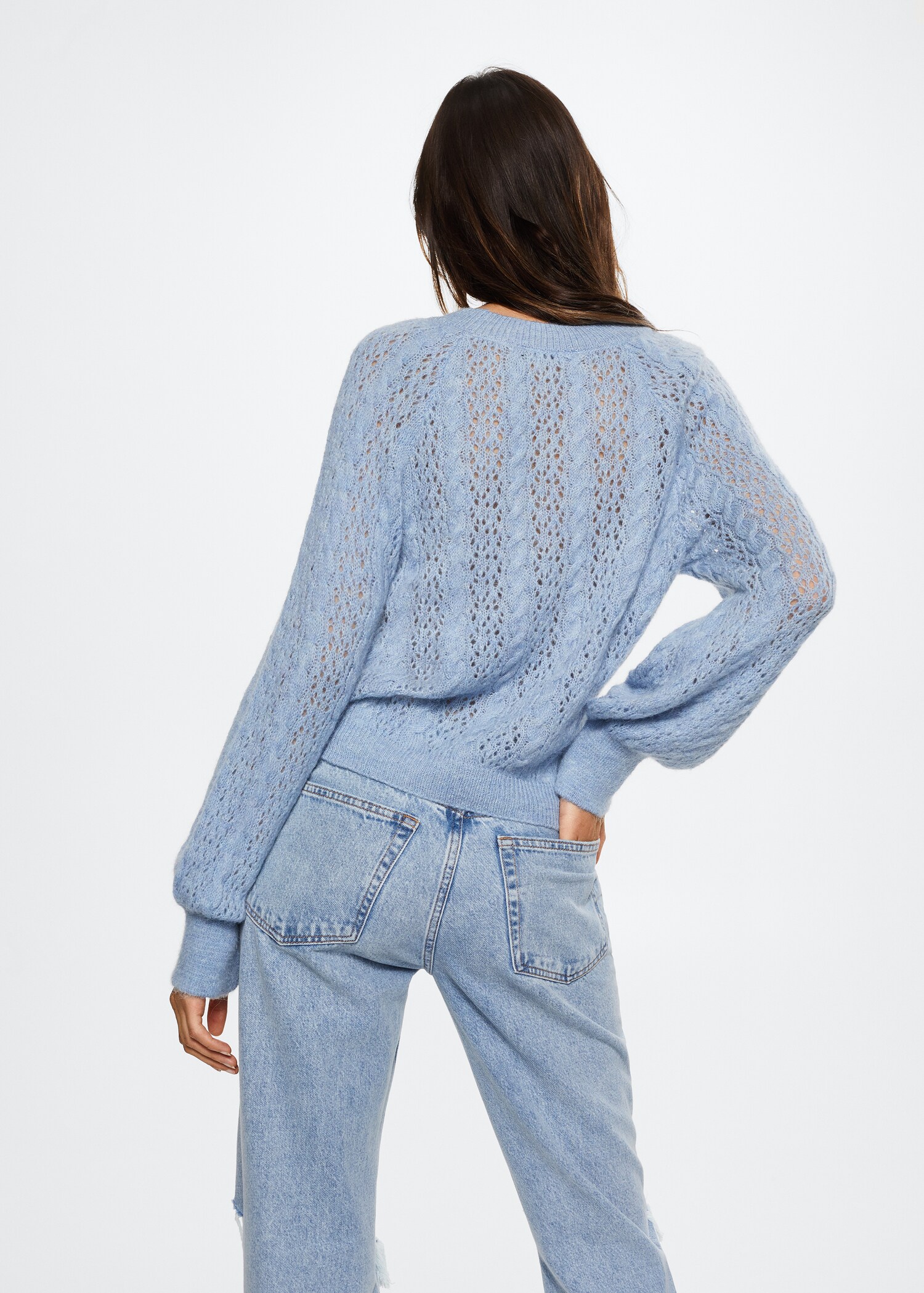 Openwork knit sweater - Reverse of the article