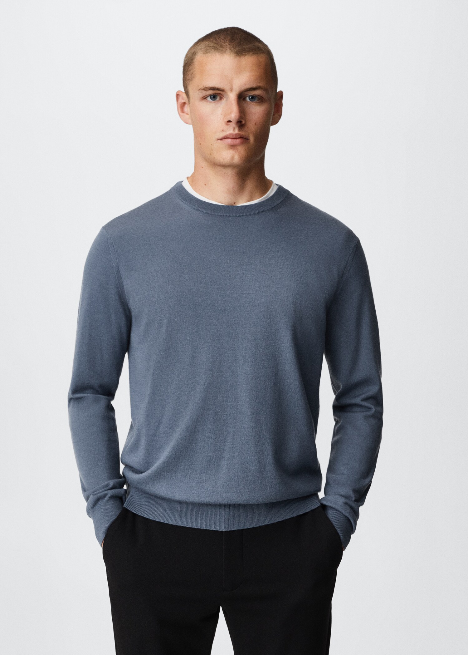 Merino wool washable sweater - Medium plane