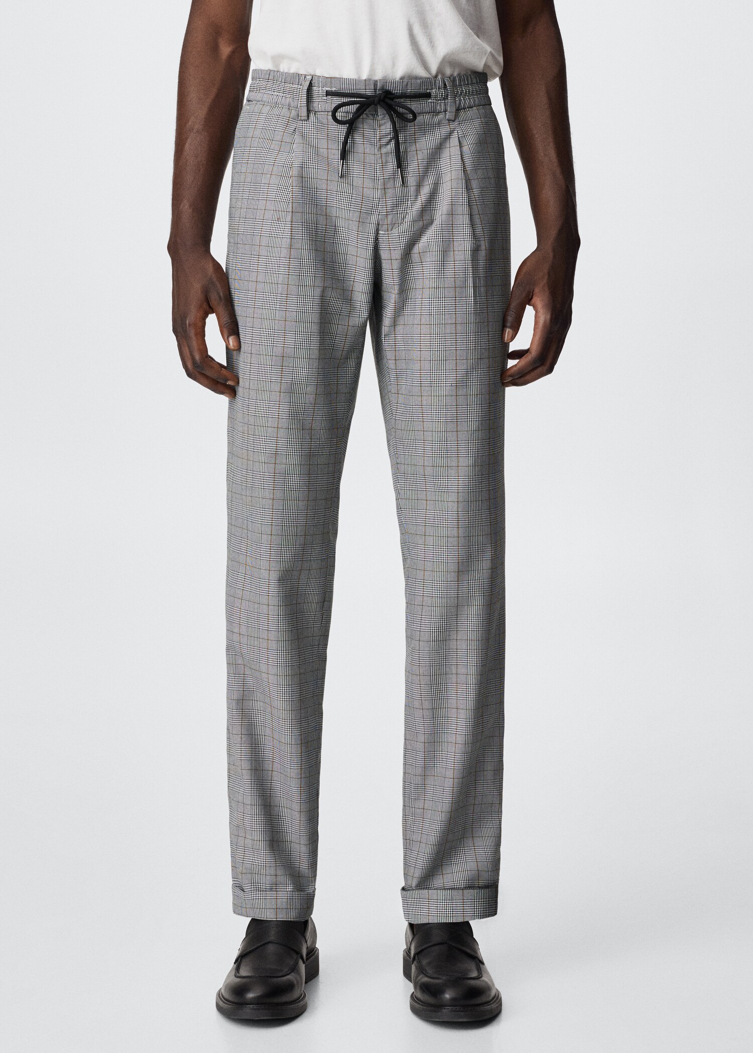 Karierte Jogger-Pants - Mittlere Ansicht