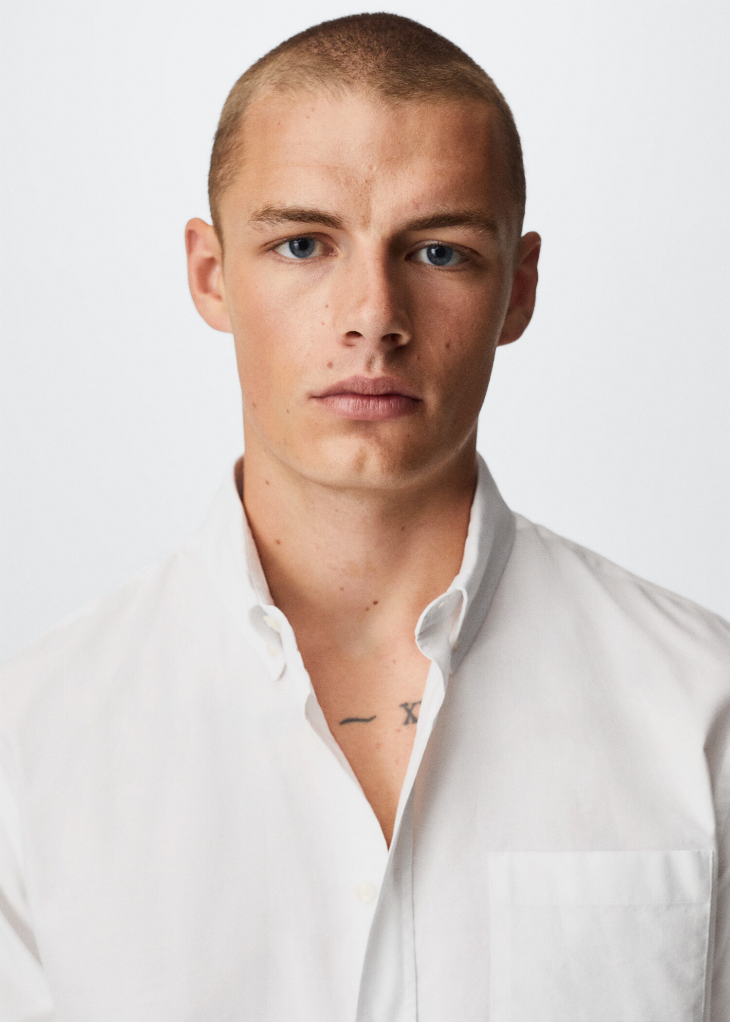 Regular fit Oxford cotton shirt - Details of the article 1