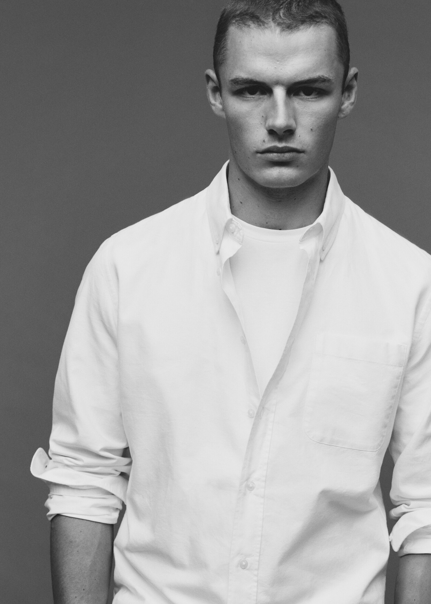Regular fit Oxford cotton shirt - Details of the article 5