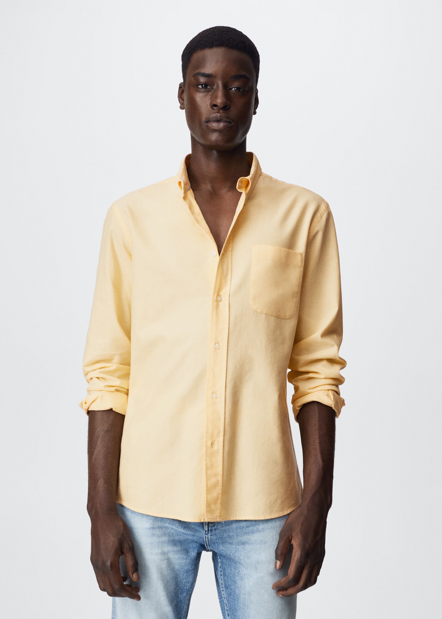 Regular fit Oxford cotton shirt - Medium plane