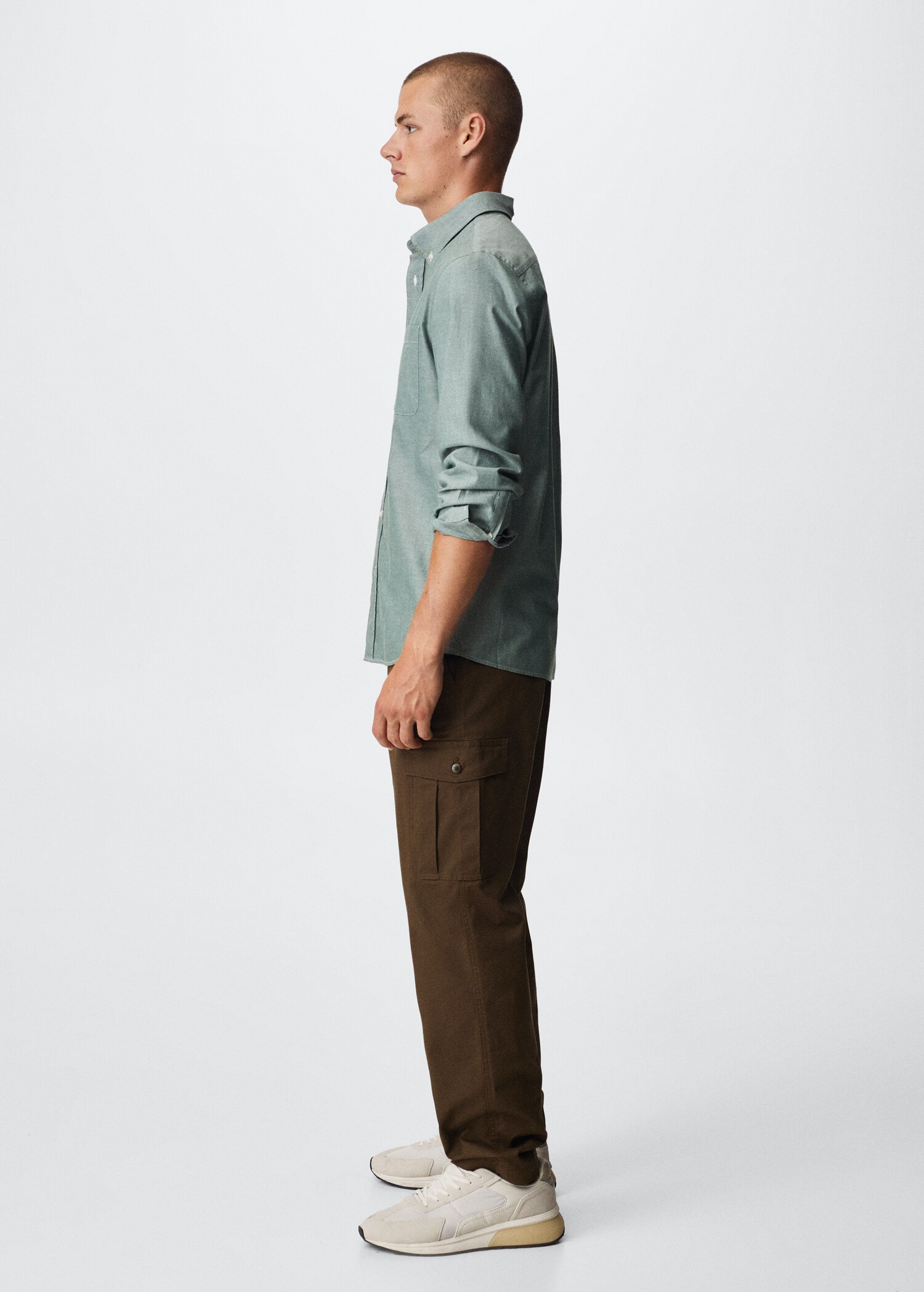 Regular fit Oxford cotton shirt - Details of the article 2
