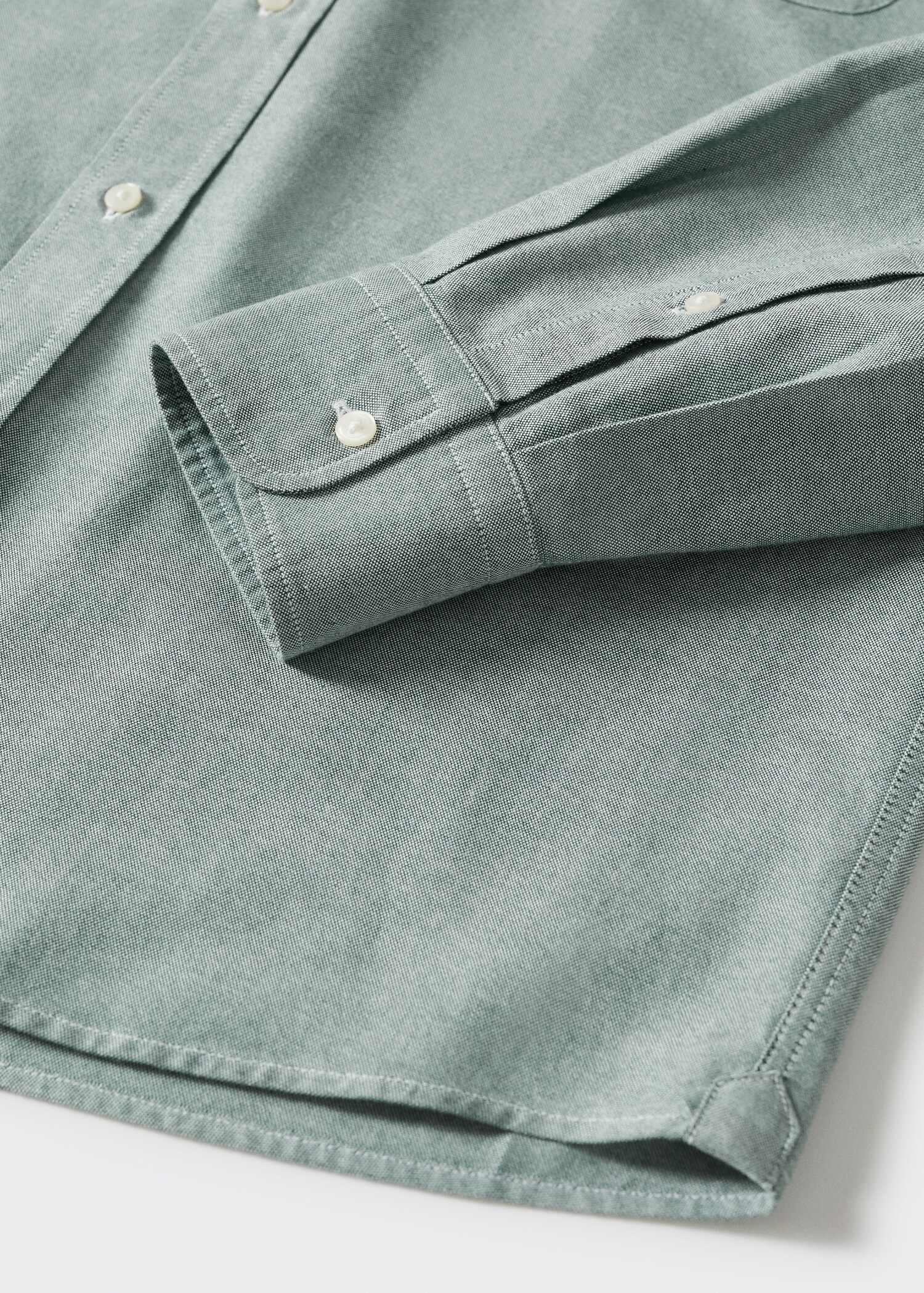 Regular fit Oxford cotton shirt - Details of the article 7