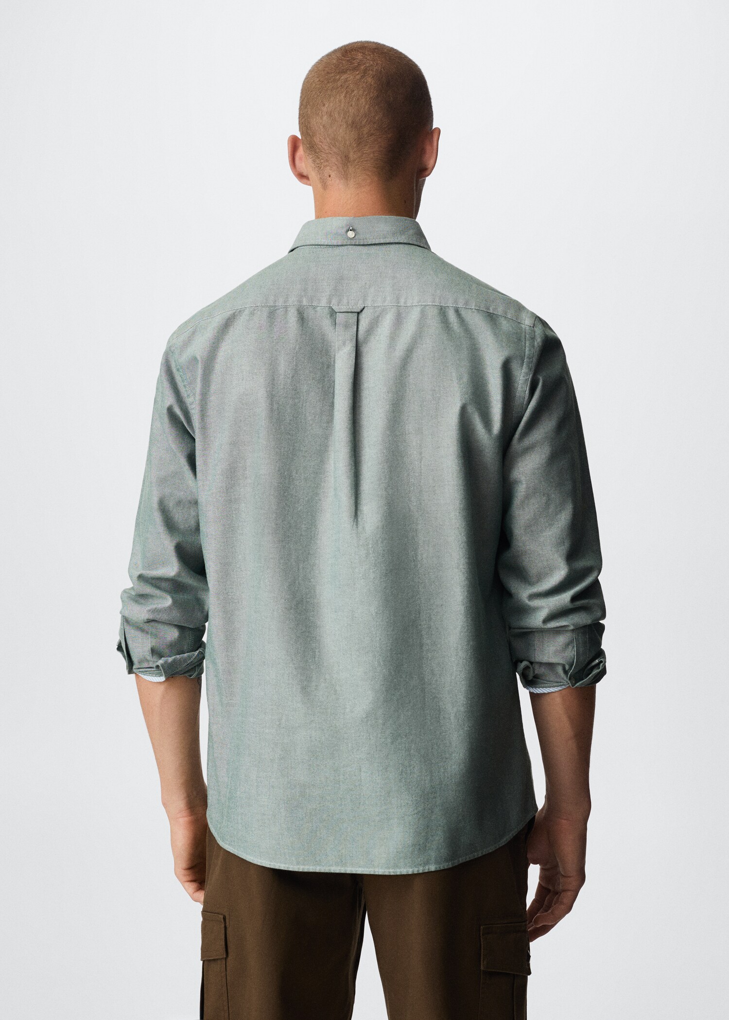 Regular fit Oxford cotton shirt - Reverse of the article