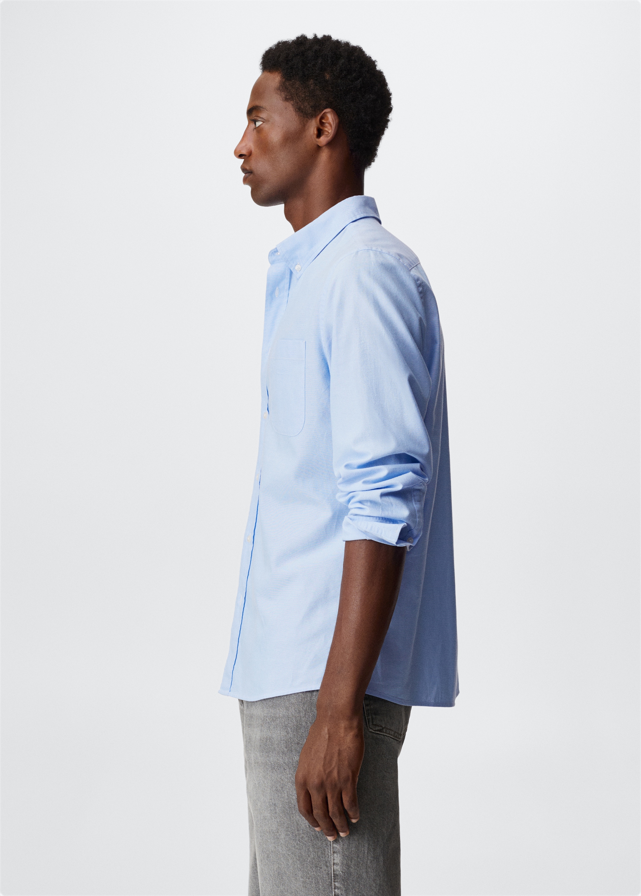 Regular fit Oxford cotton shirt - Details of the article 6