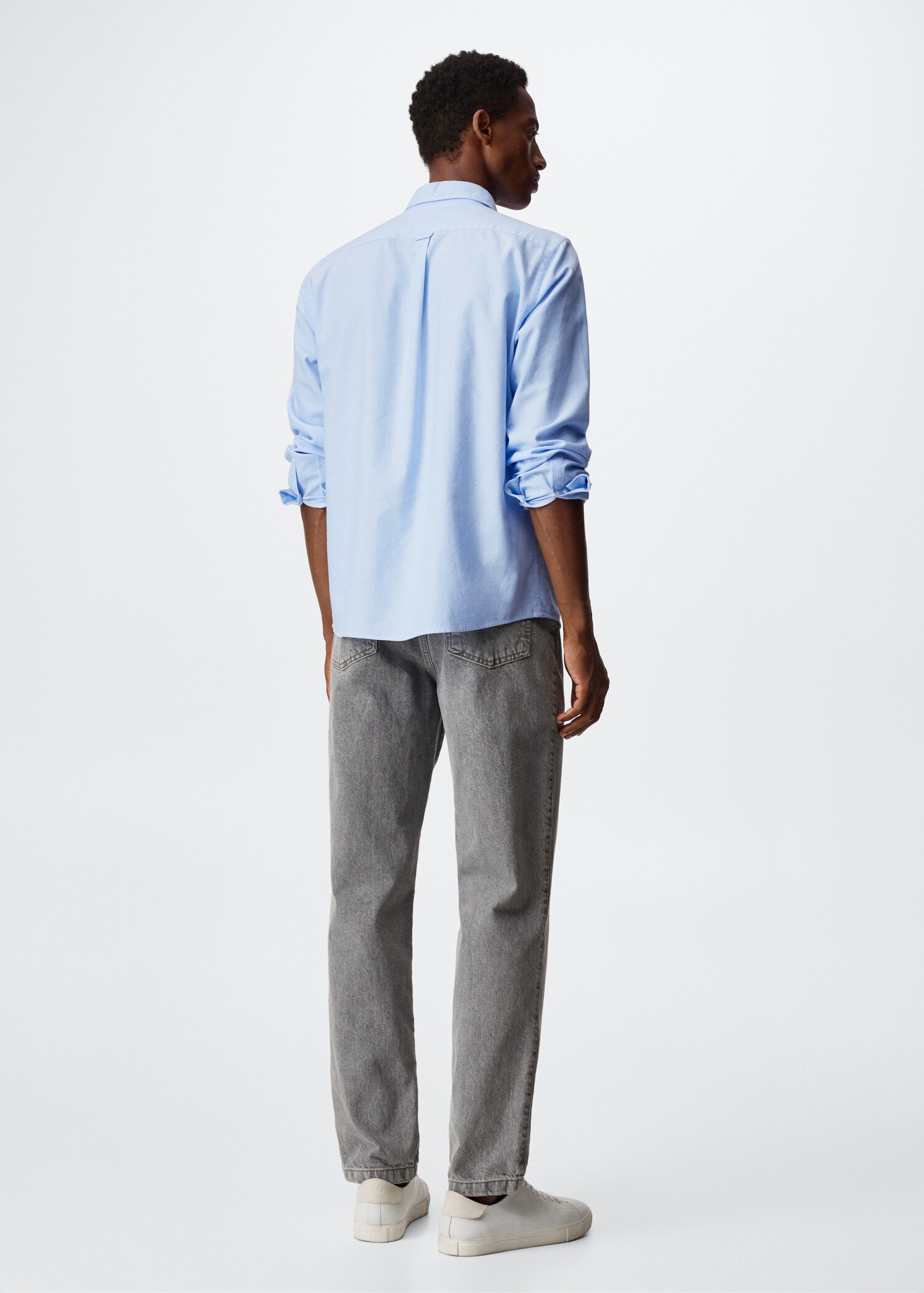 Regular fit Oxford cotton shirt - Reverse of the article