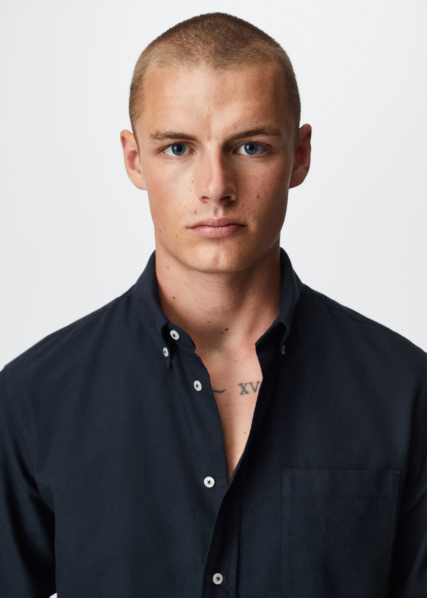 Regular fit Oxford cotton shirt - Details of the article 1