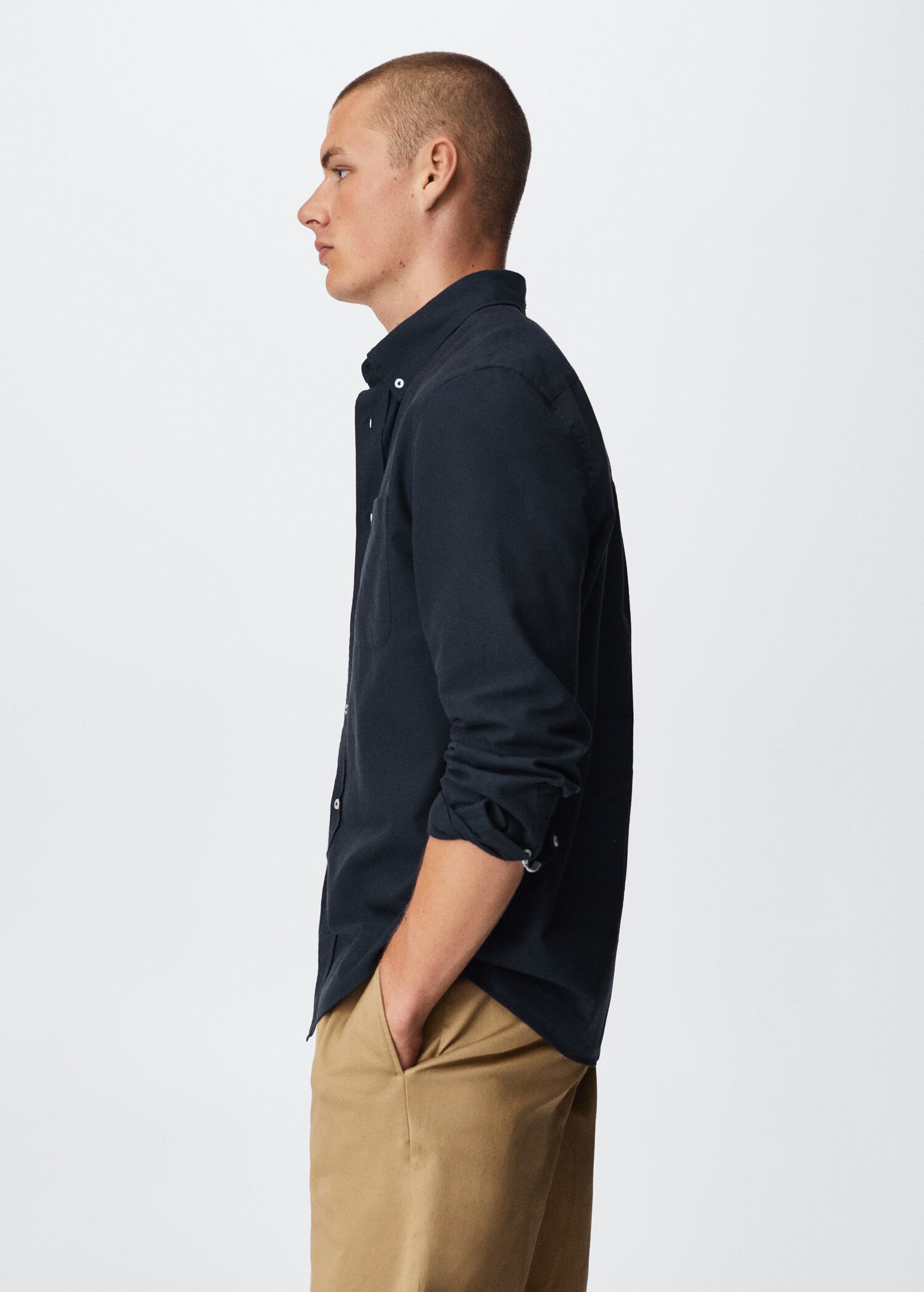 Regular fit Oxford cotton shirt - Details of the article 2