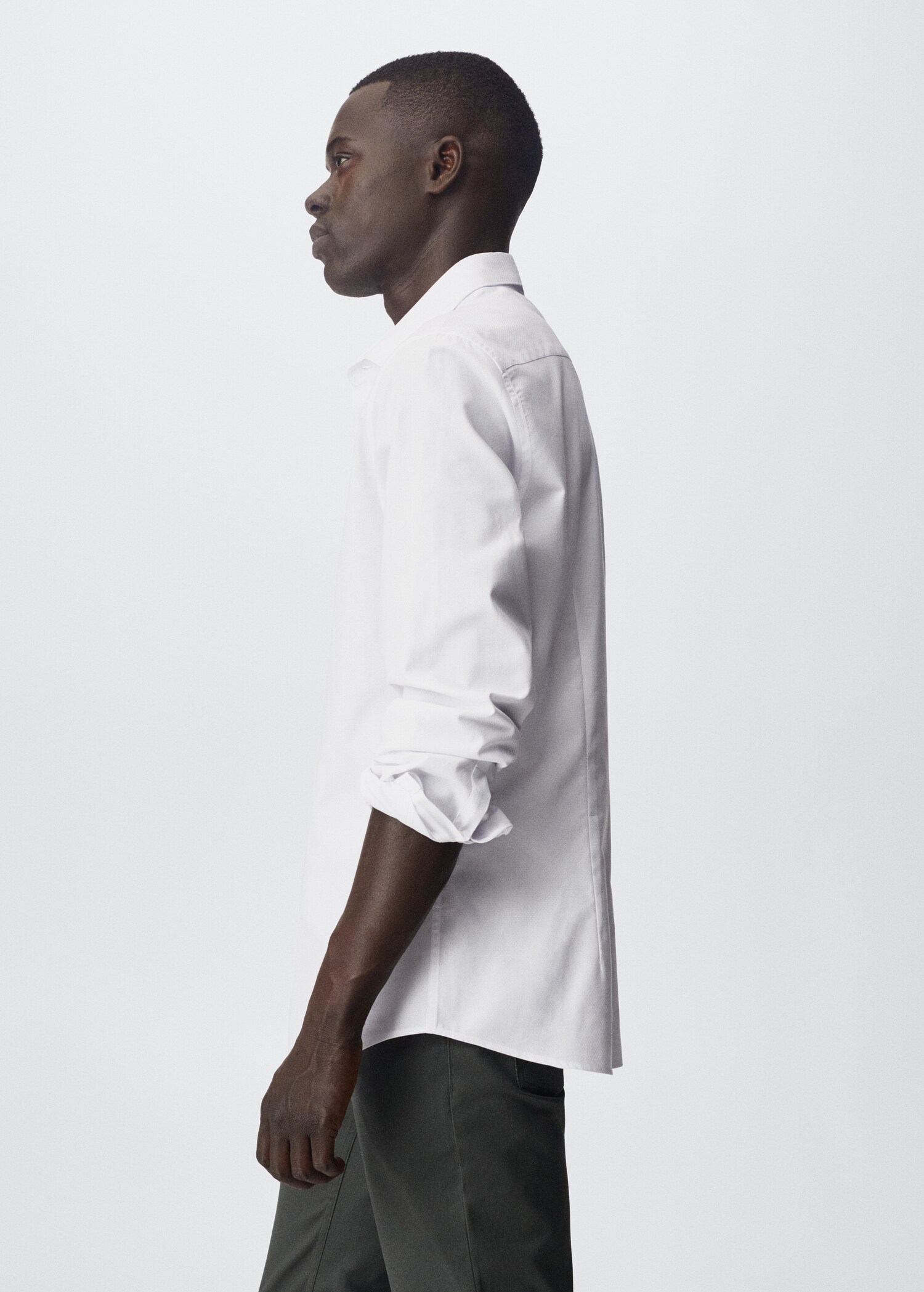 Slim fit cotton shirt - Details of the article 2
