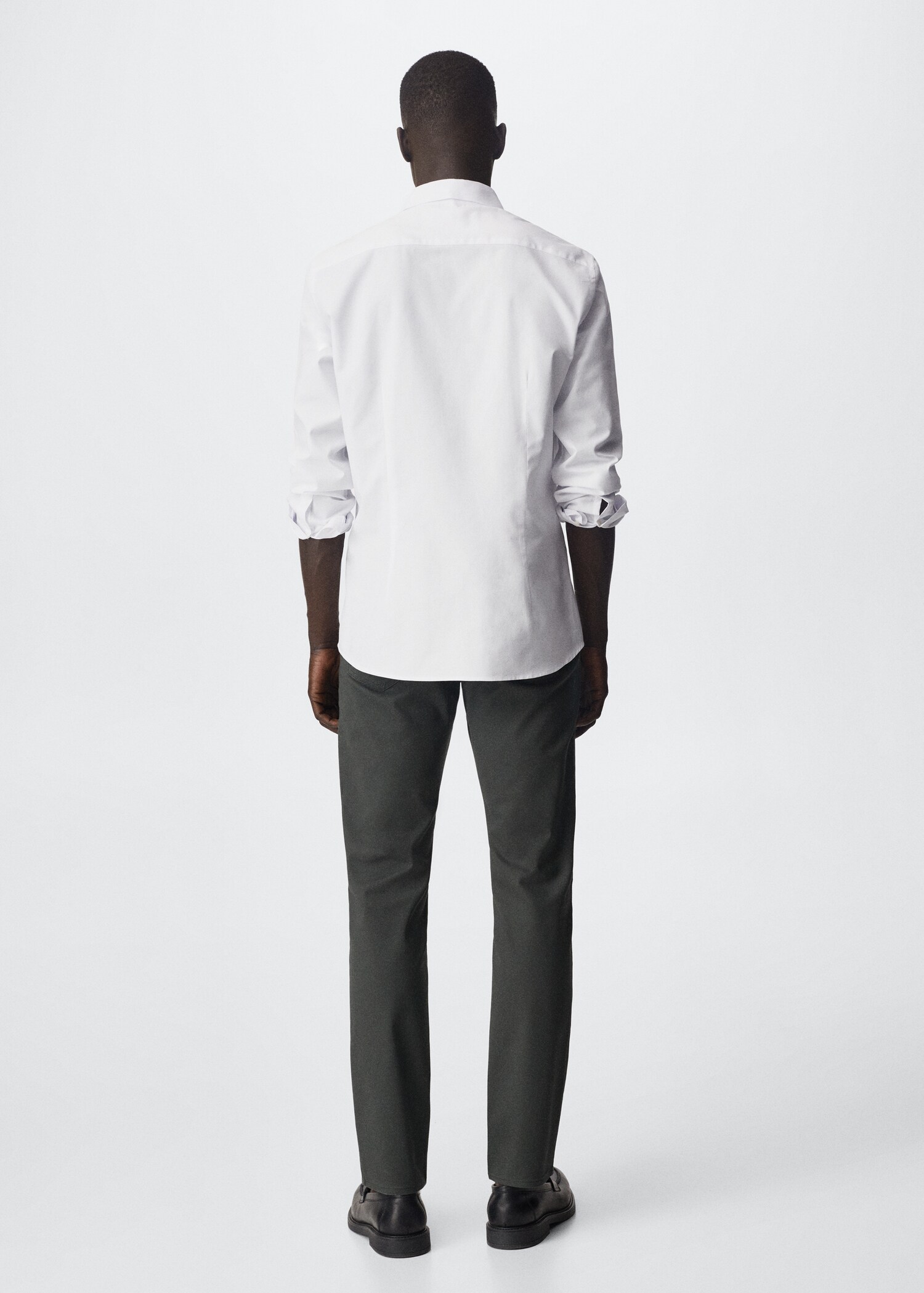 Slim fit cotton shirt - Reverse of the article
