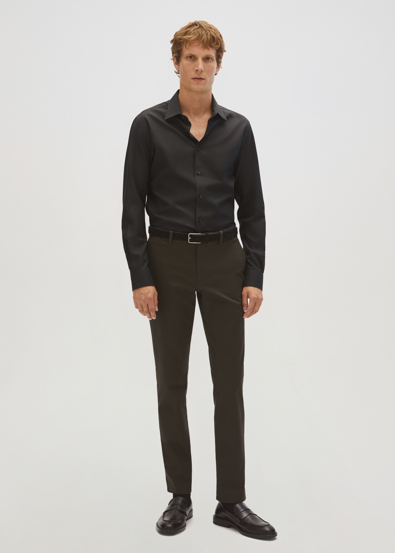 Slim fit cotton shirt - Details of the article 7