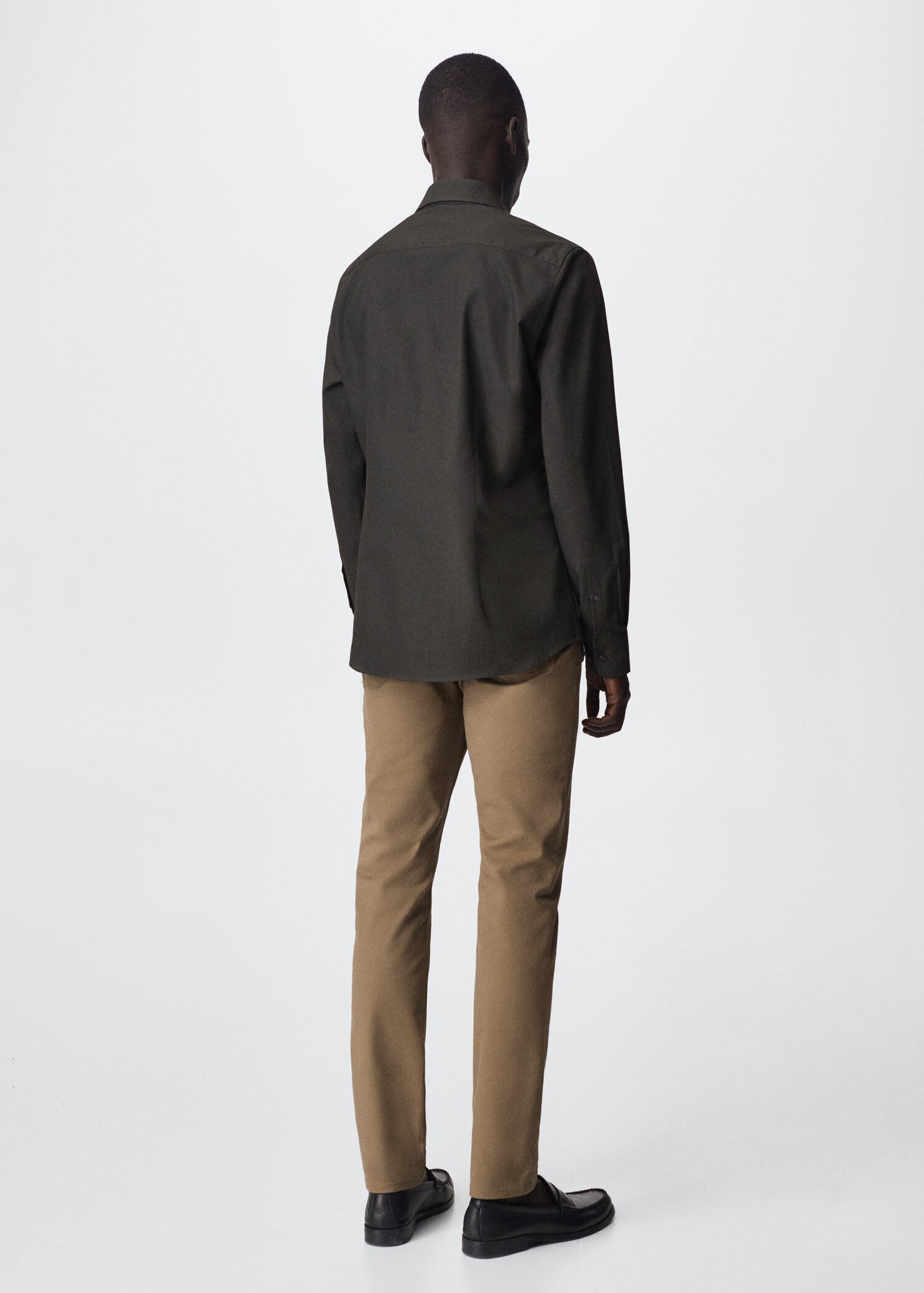 Slim fit cotton shirt - Reverse of the article