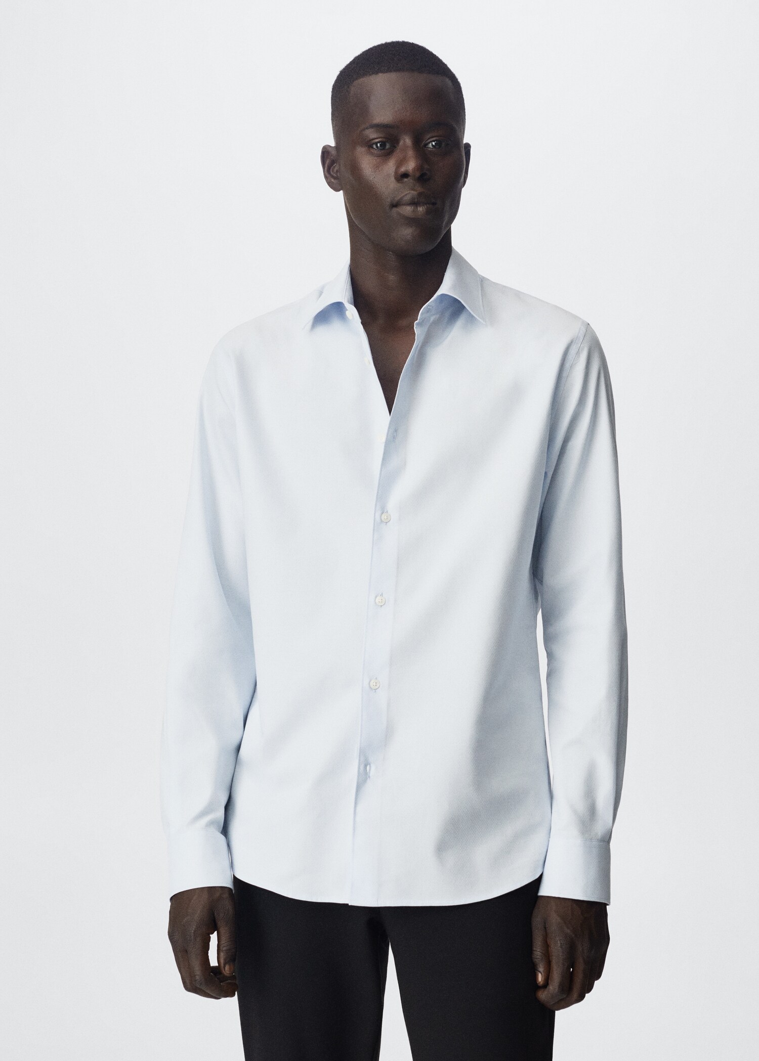 Slim fit cotton shirt - Medium plane