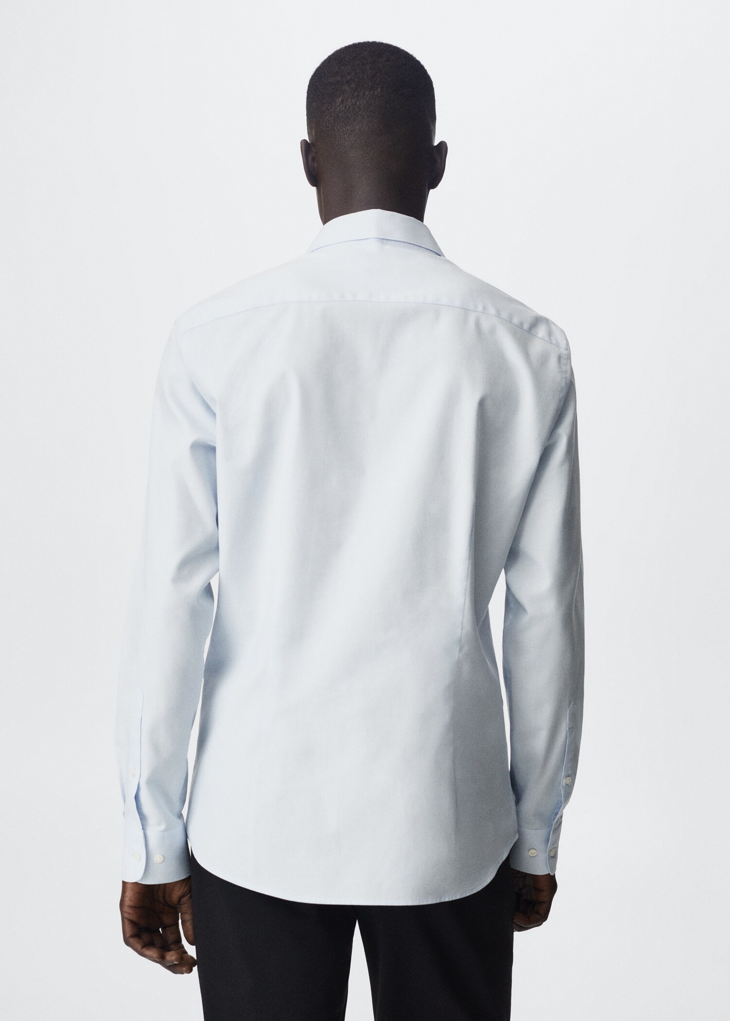 Slim fit cotton shirt - Reverse of the article