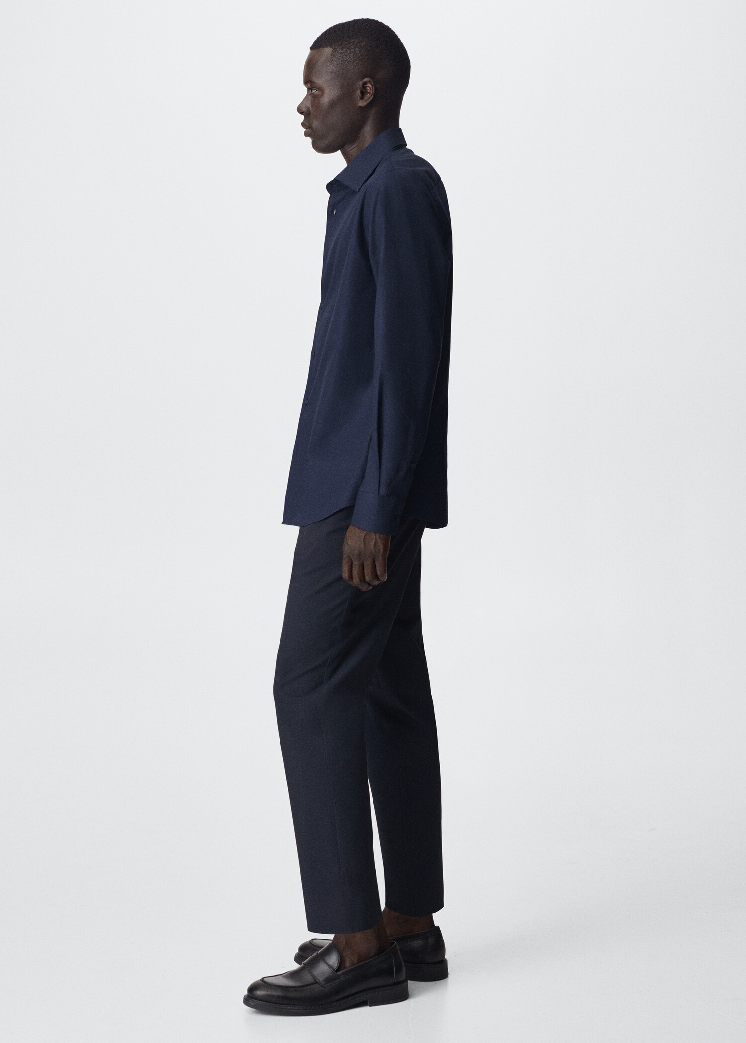 Slim fit cotton shirt - Details of the article 2