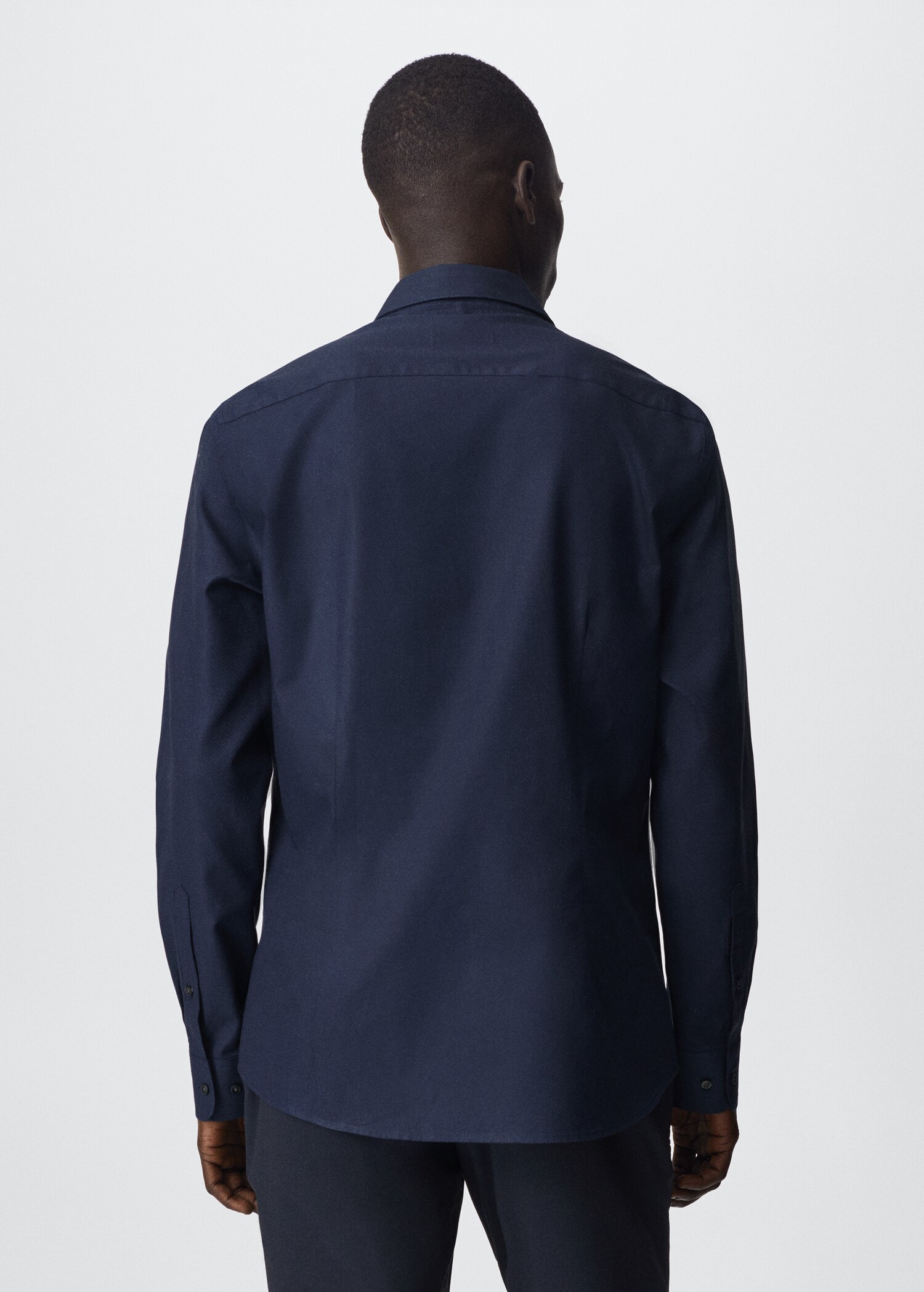 Slim fit cotton shirt - Reverse of the article