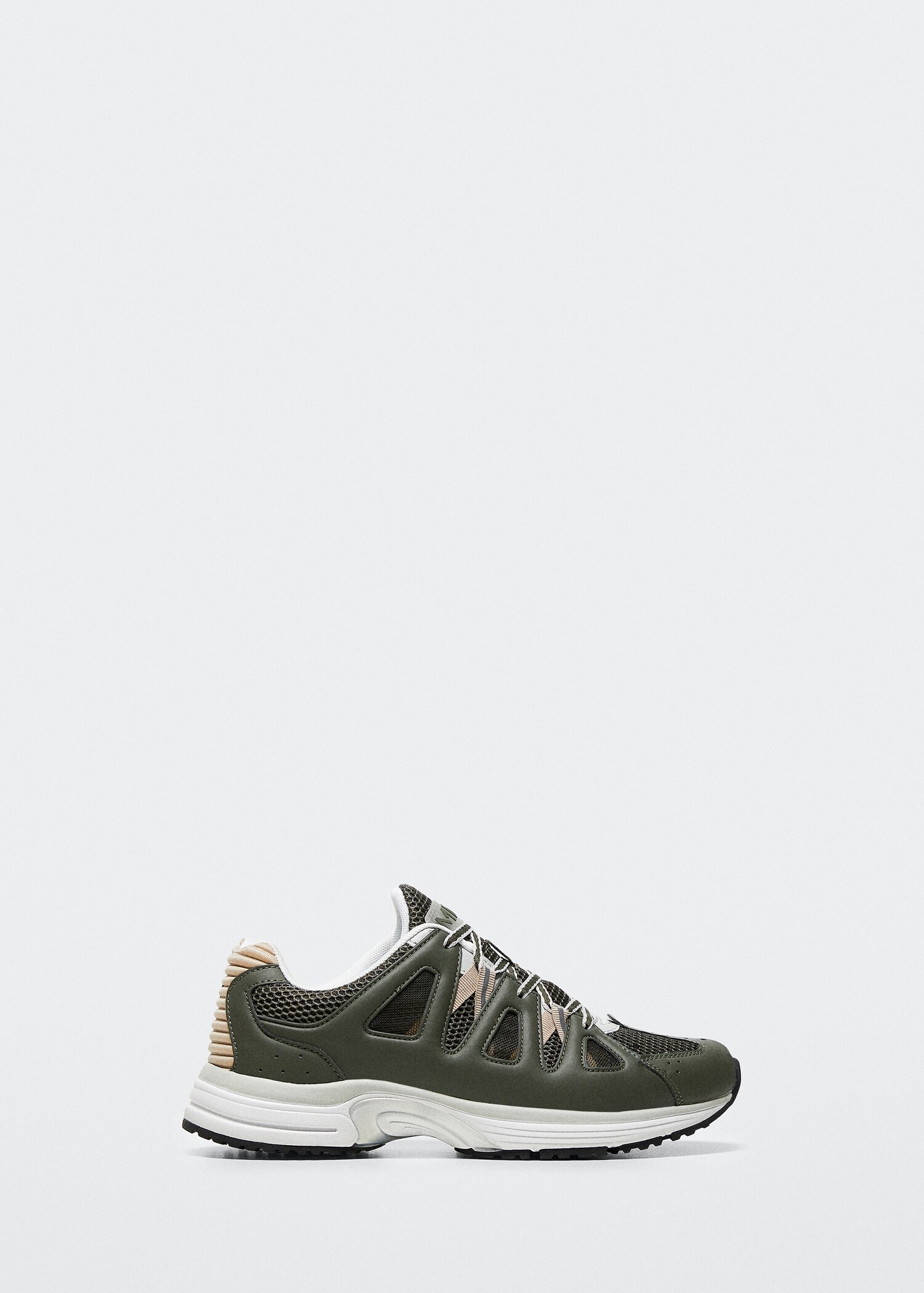 Lace-up mixed sneakers - Article without model