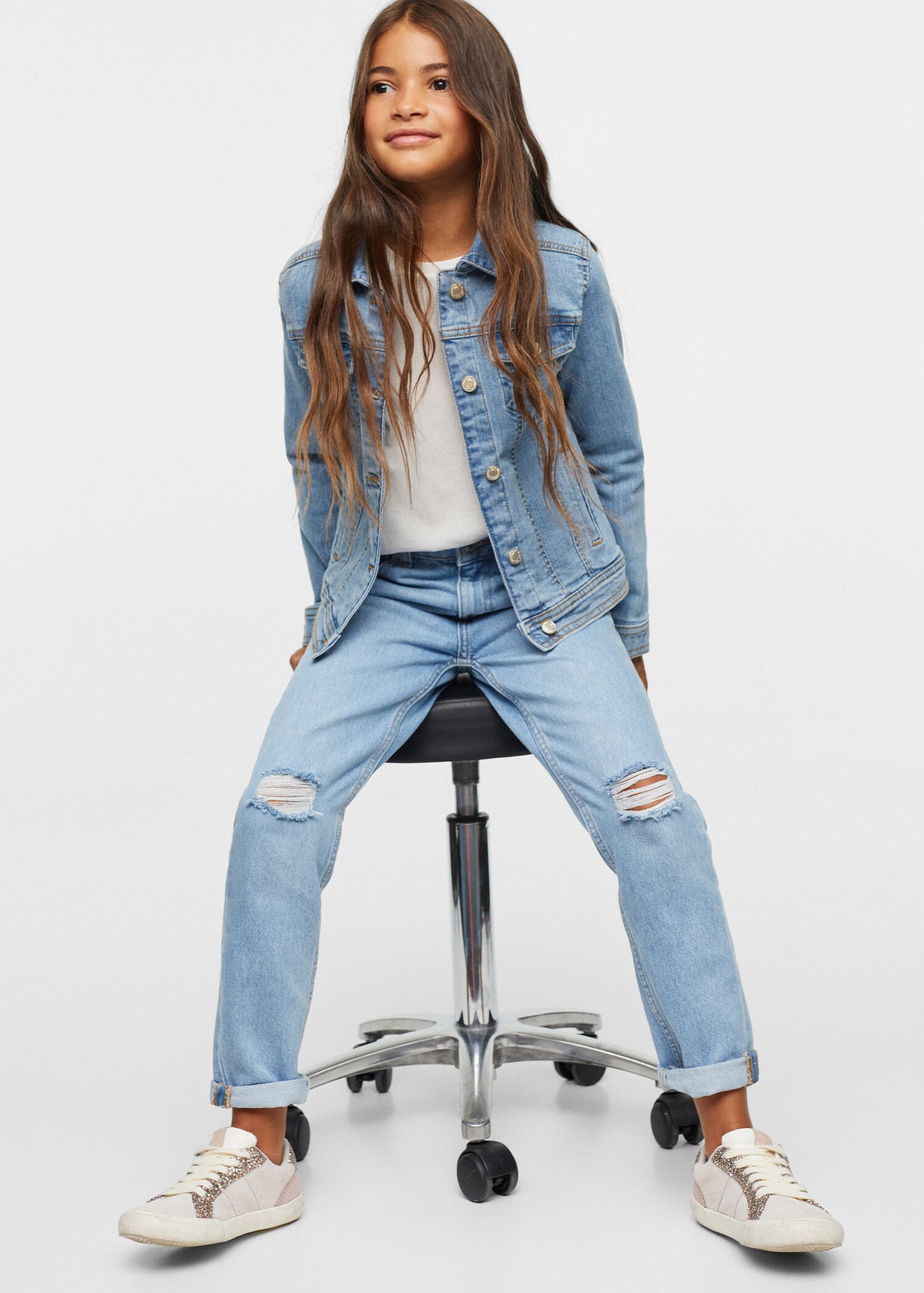 Cotton mom-fit jeans - Details of the article 2