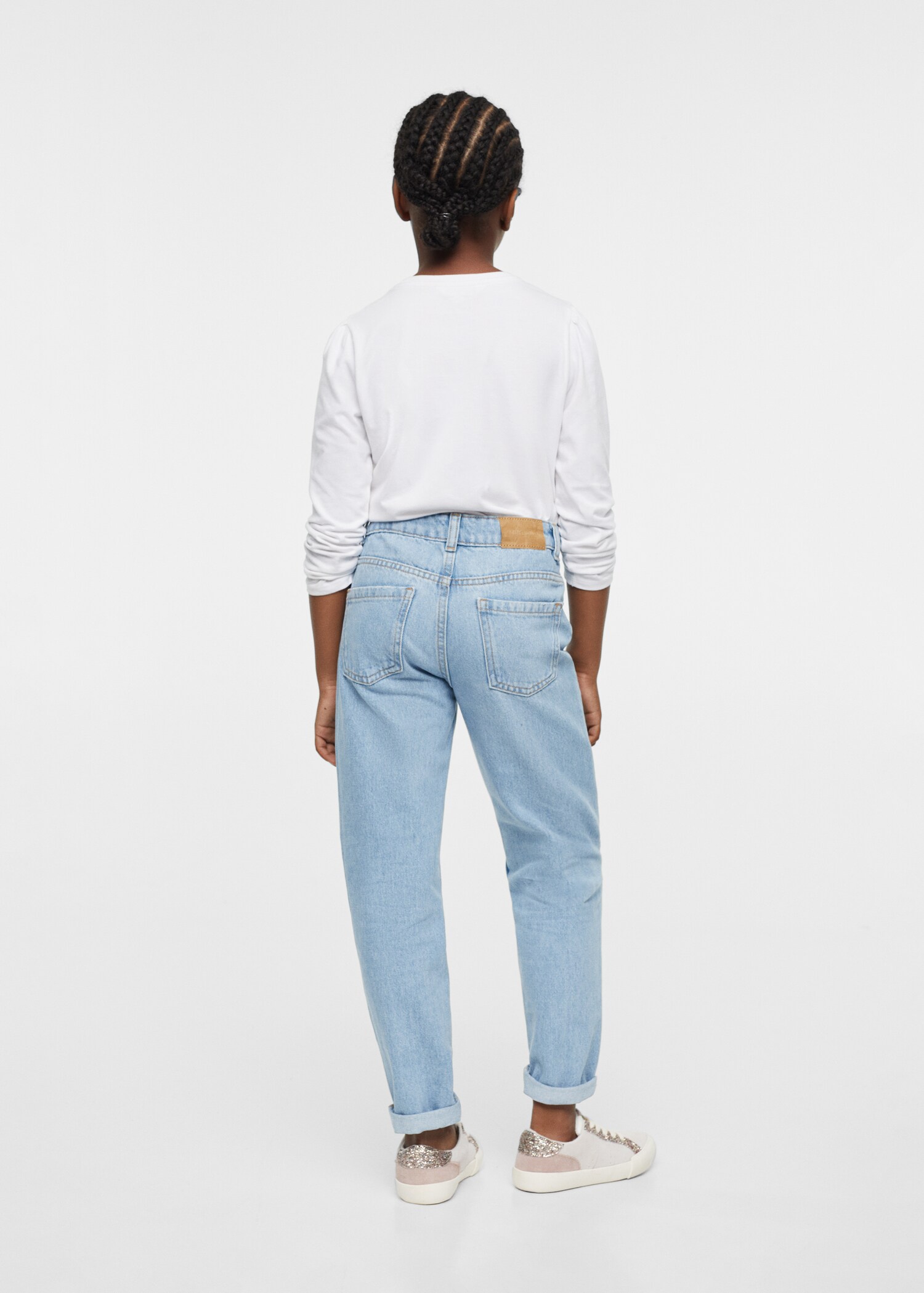 Cotton mom-fit jeans - Details of the article 3