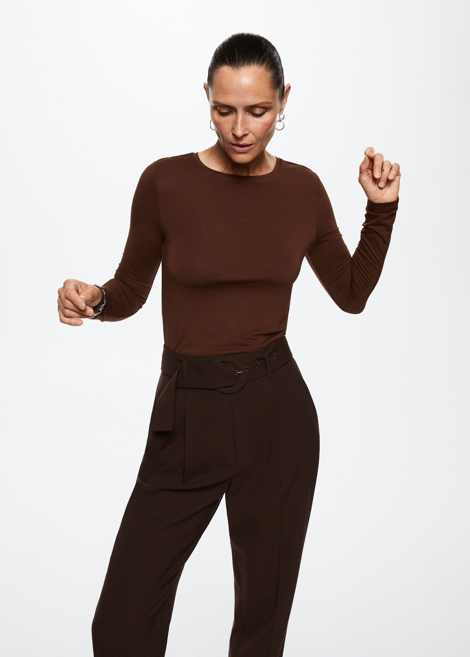 Crop T-shirt - Medium plane
