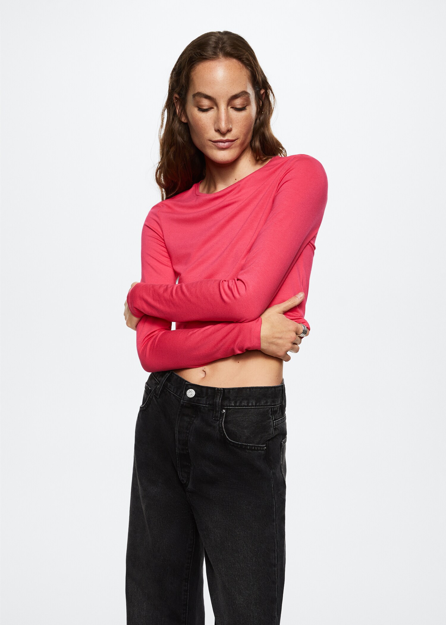 Crop T-shirt - Medium plane