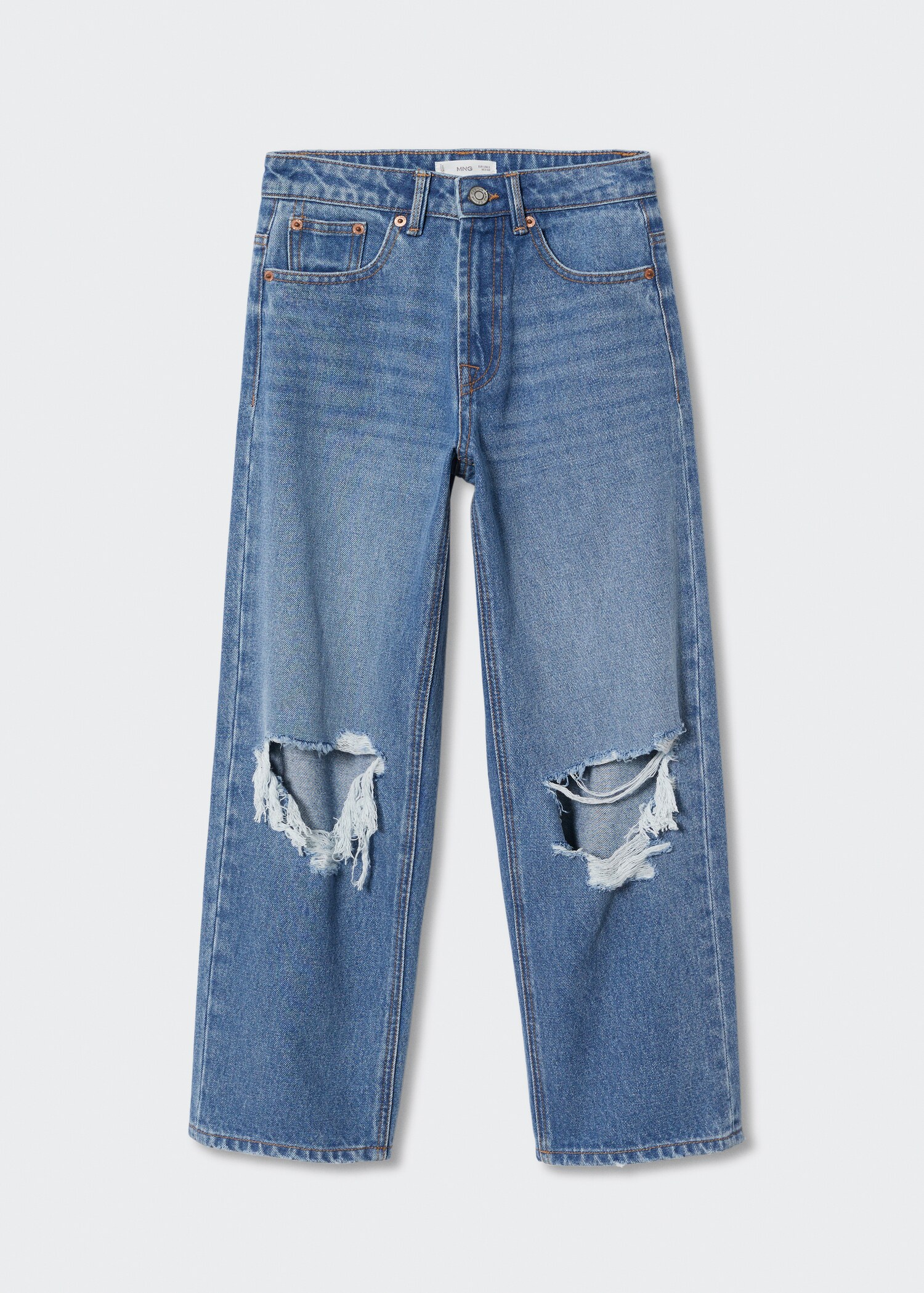 Jeans wideleg rotos decorativos - Artículo sin modelo