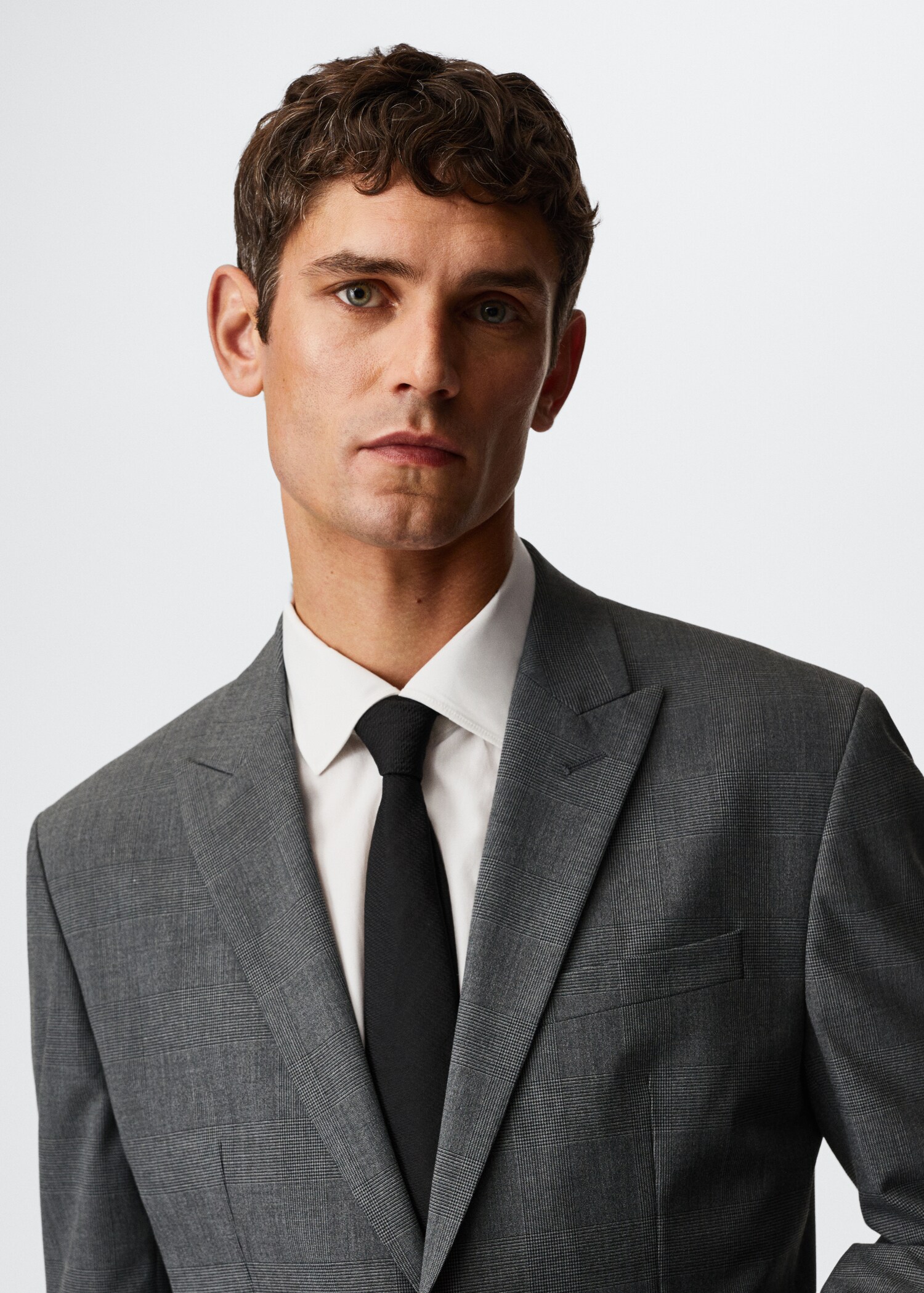 Oblekové sako slim fit s kostkou - Detail zboží 4
