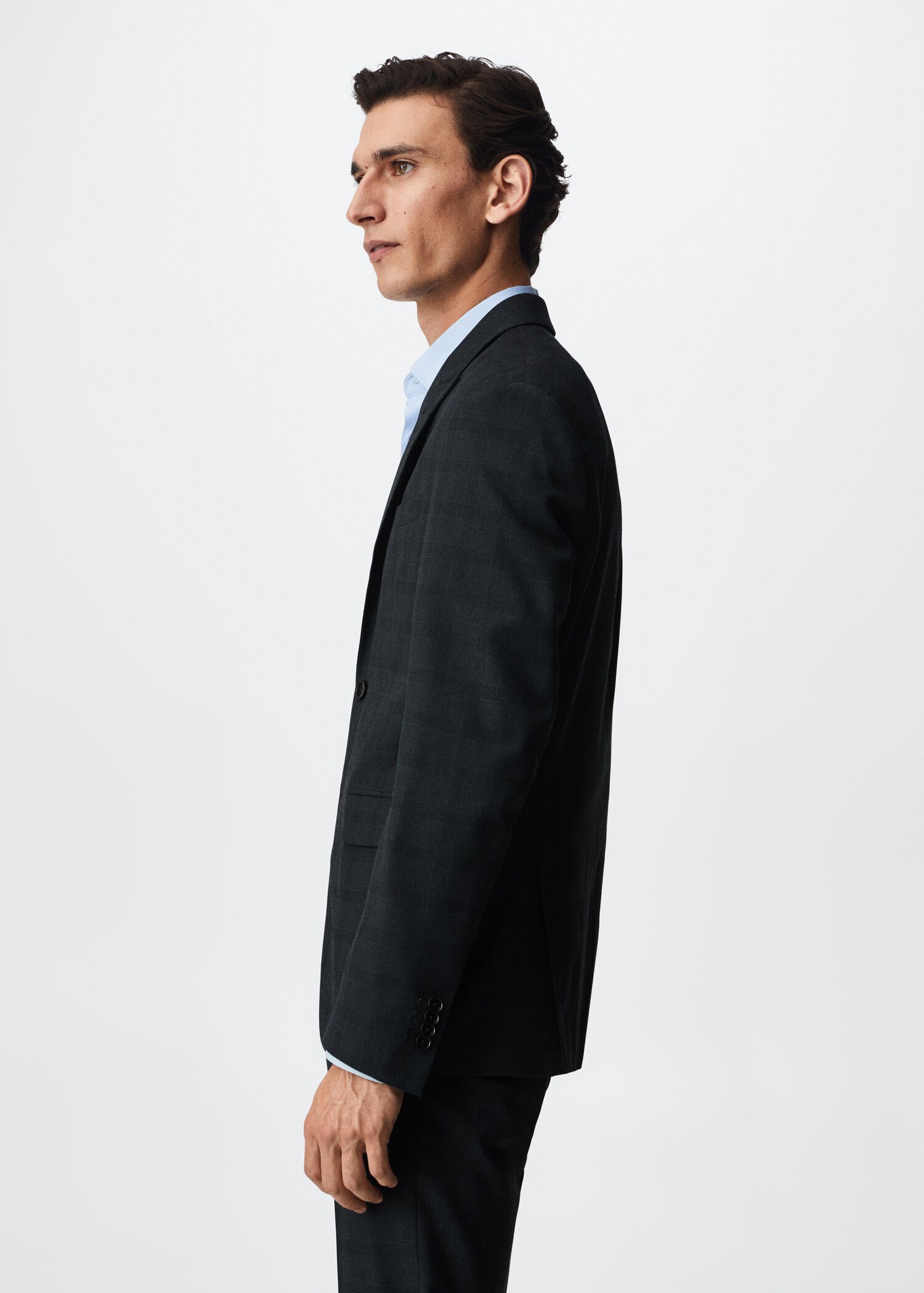 Americana vestir slim fit quadres - Detall de l'article 2