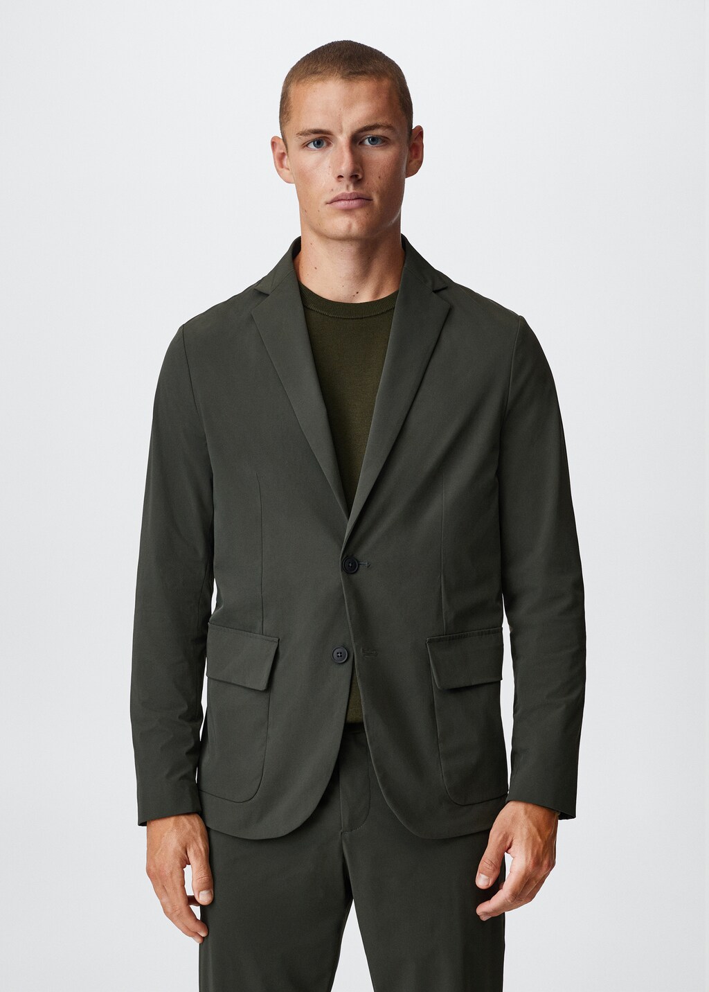 Slim fit stretch suit blazer