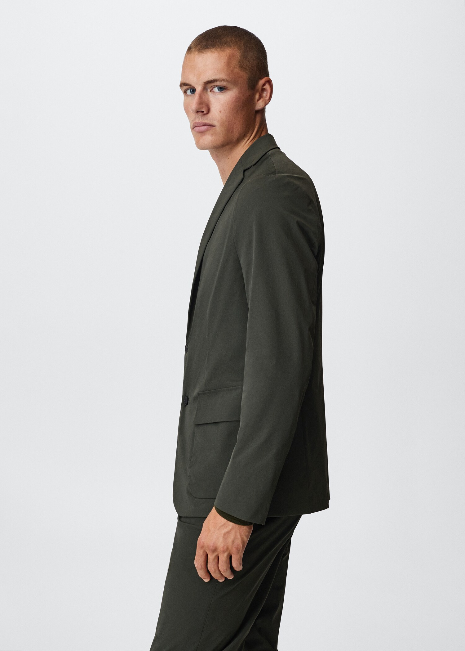 Marynarka garniturowa slim fit ze stretchem - Szczegóły artykułu 6